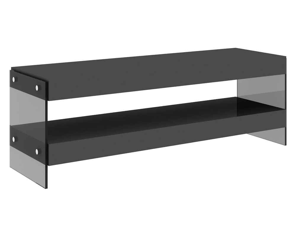 J&M Cloud Mini TV Base - Gray, High Gloss