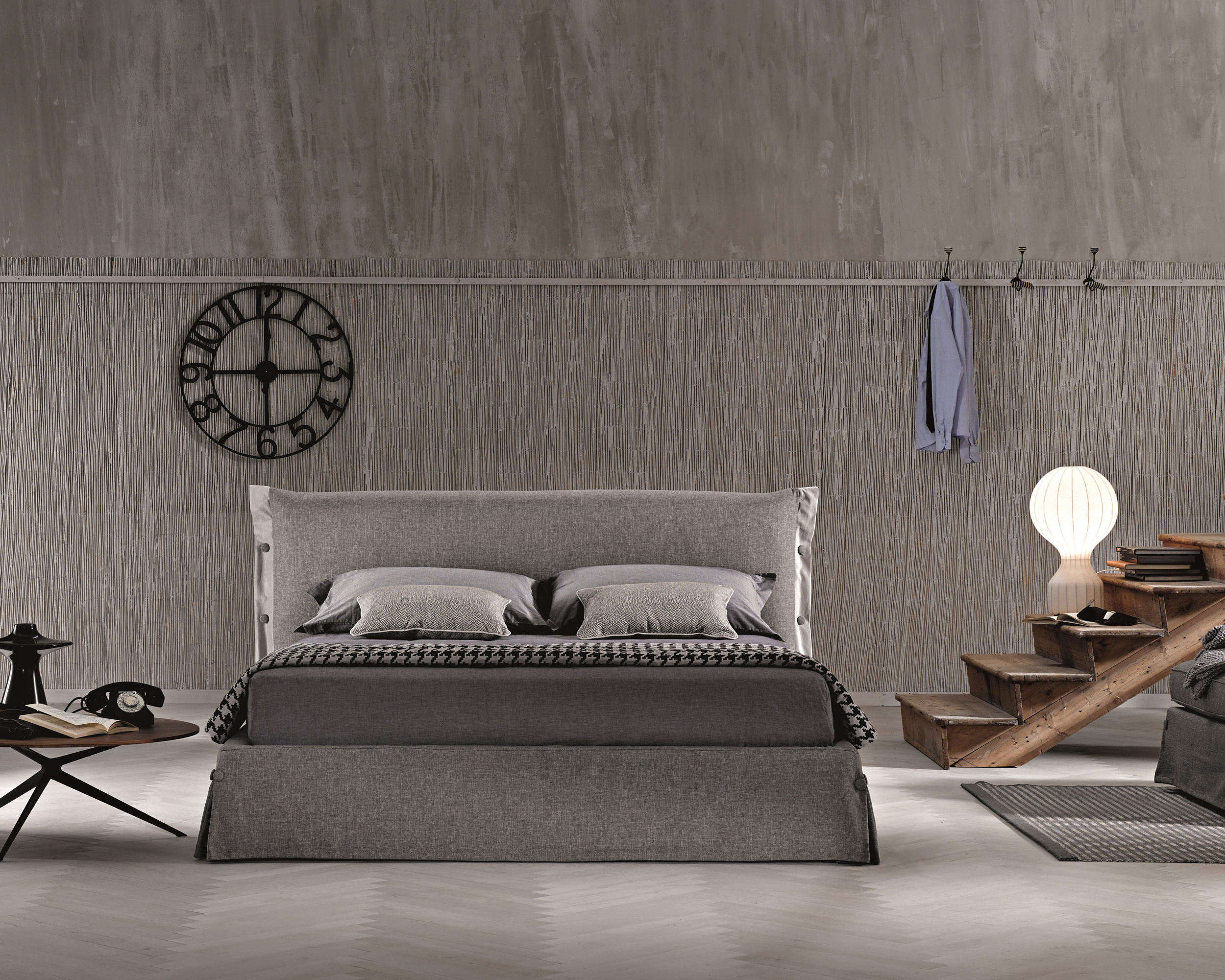 J&M Giselle Queen Storage Bed - Gray