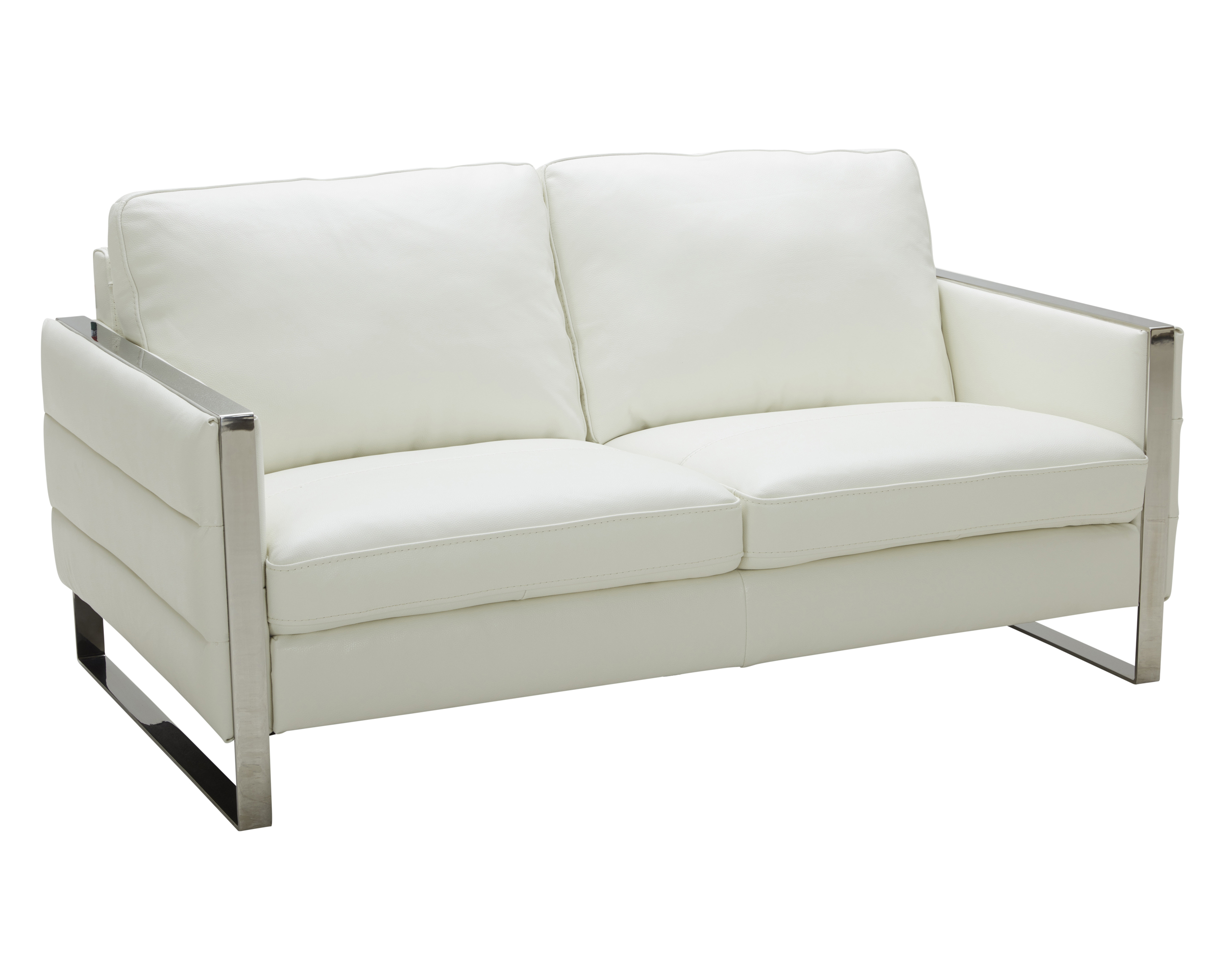 J&M Constantin Loveseat - White