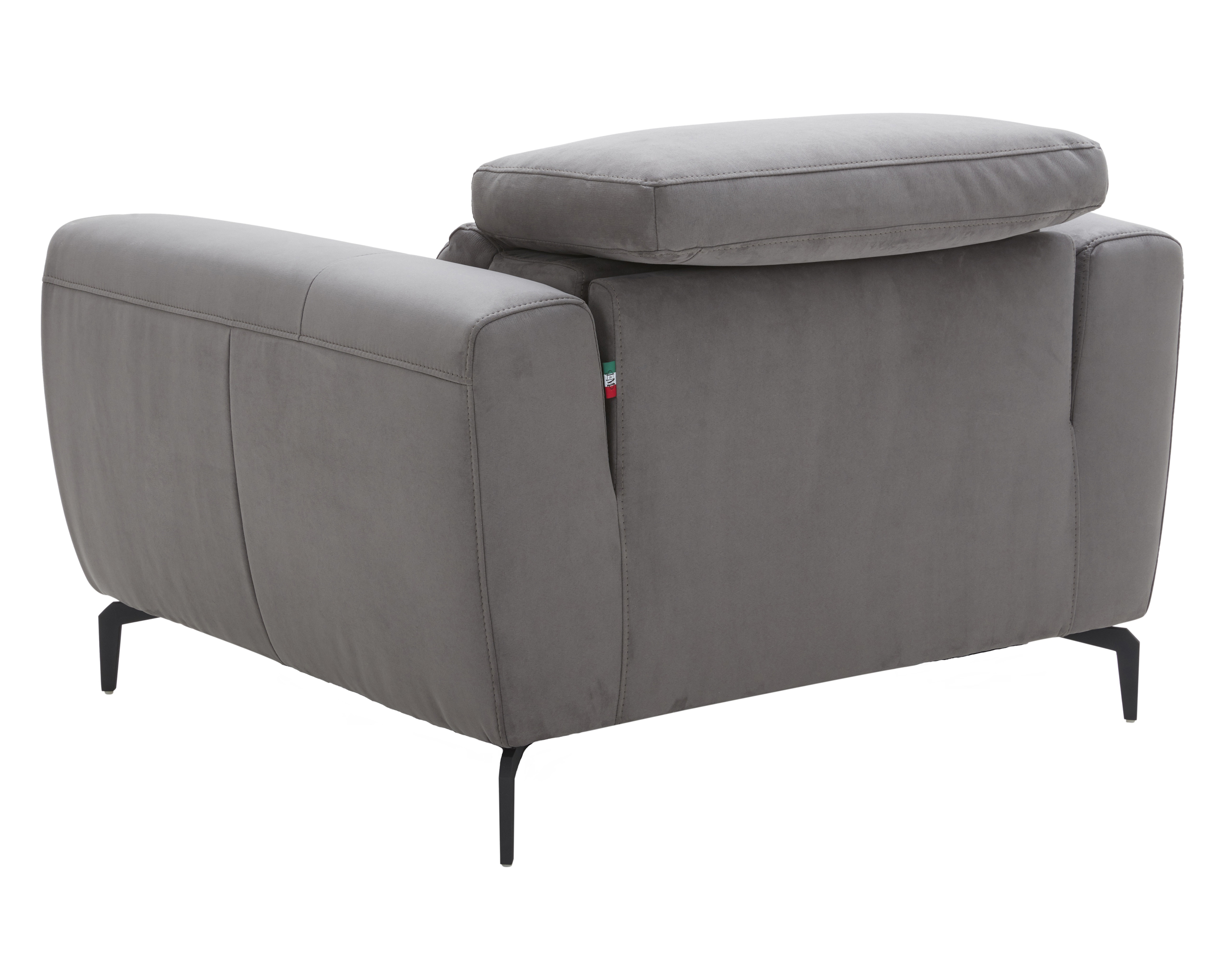 J&M Lorenzo Chair - Gray, Fabric