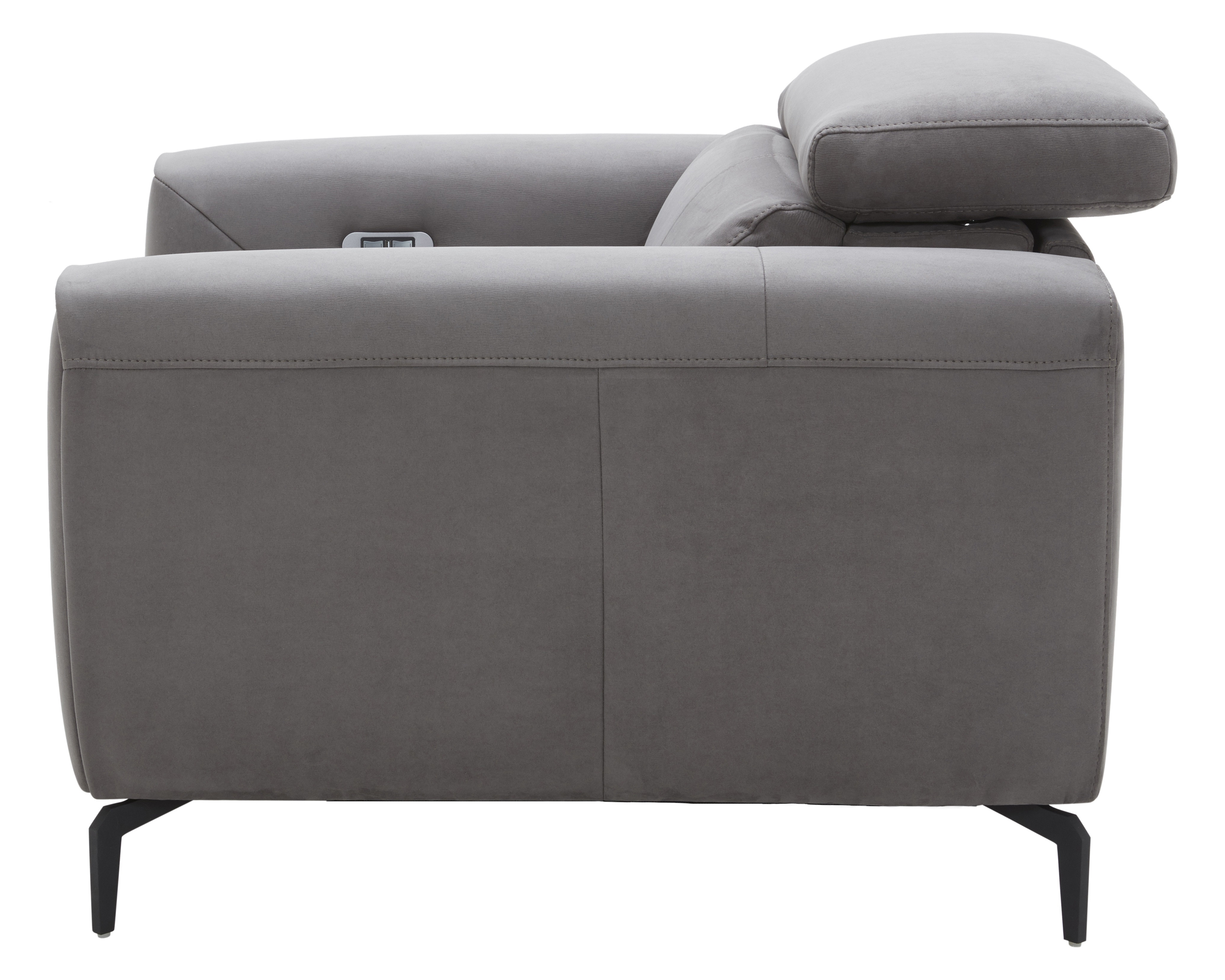 J&M Lorenzo Chair - Gray, Fabric