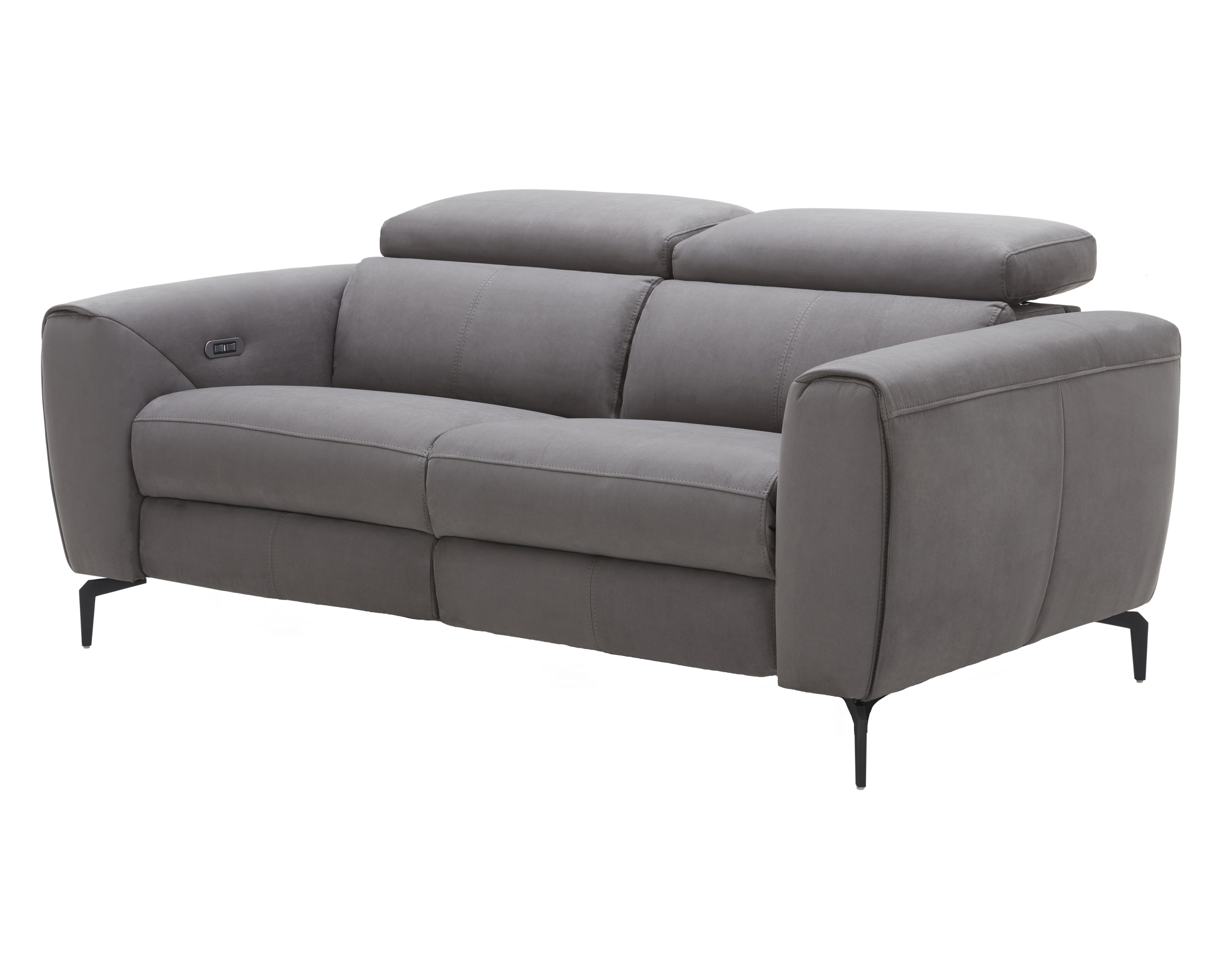 J&M Lorenzo Loveseat - Gray, Fabric