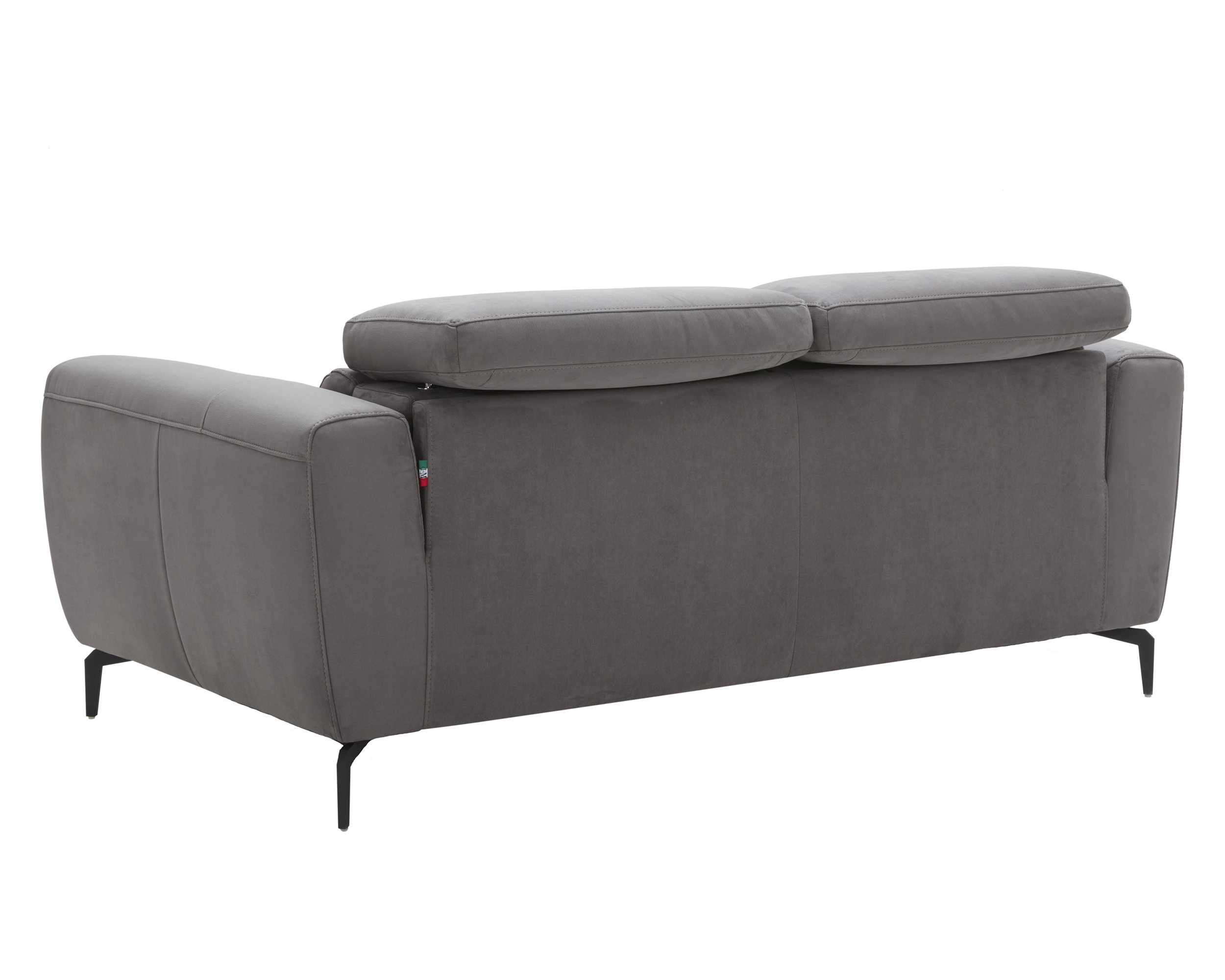 J&M Lorenzo Loveseat - Gray, Fabric
