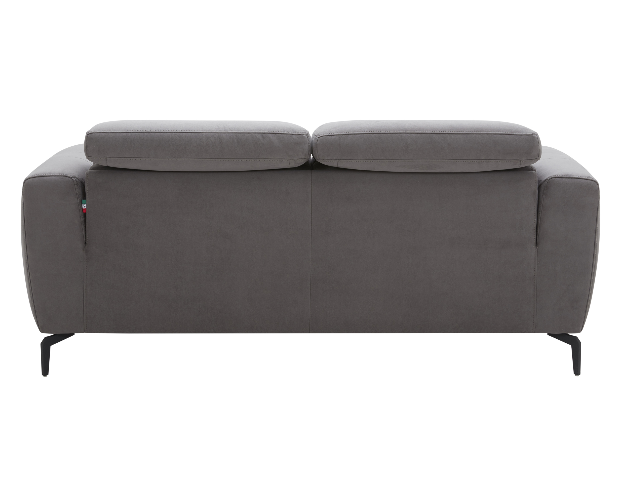 J&M Lorenzo Loveseat - Gray, Fabric