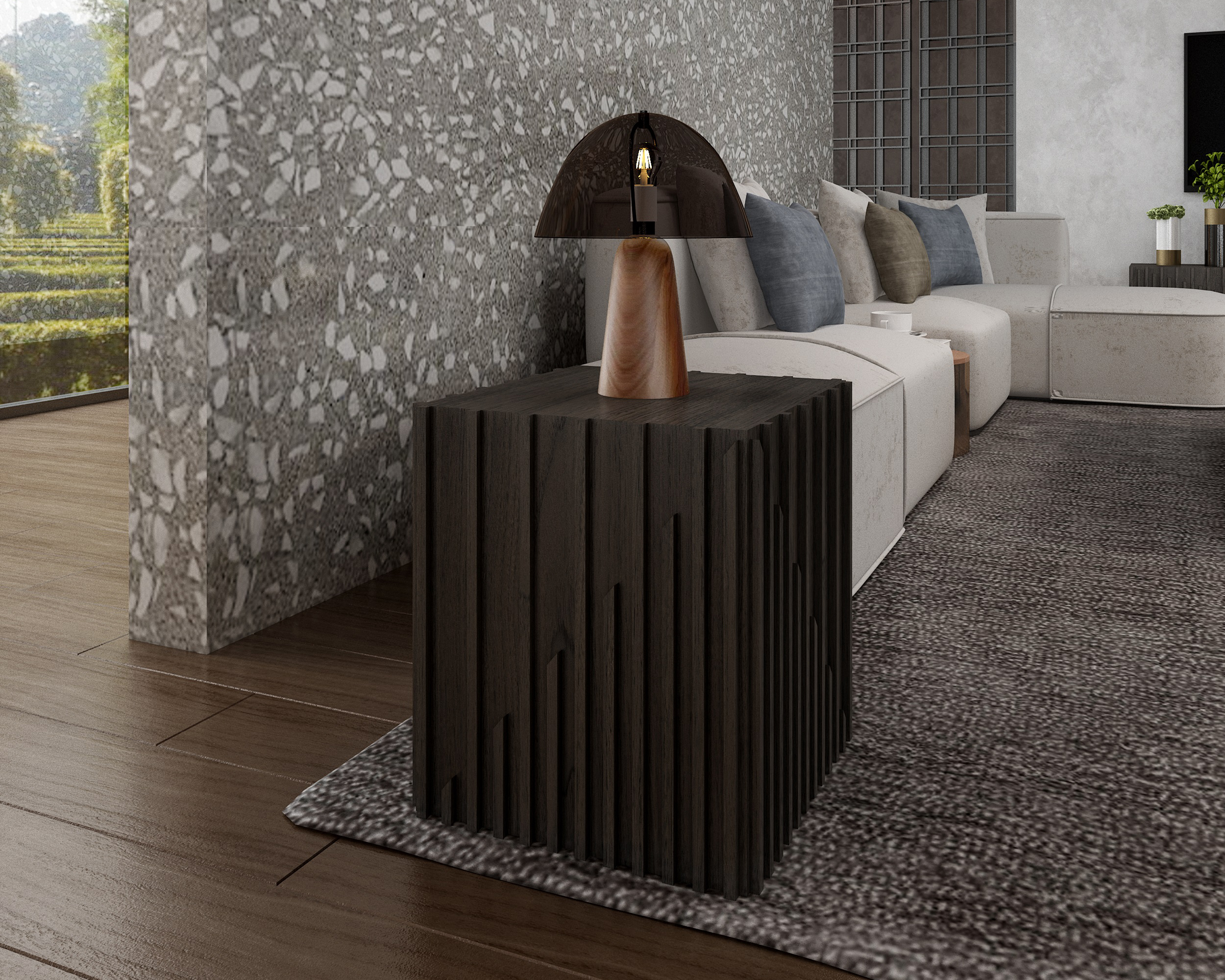 J&M - Moderna End Table in Wenge