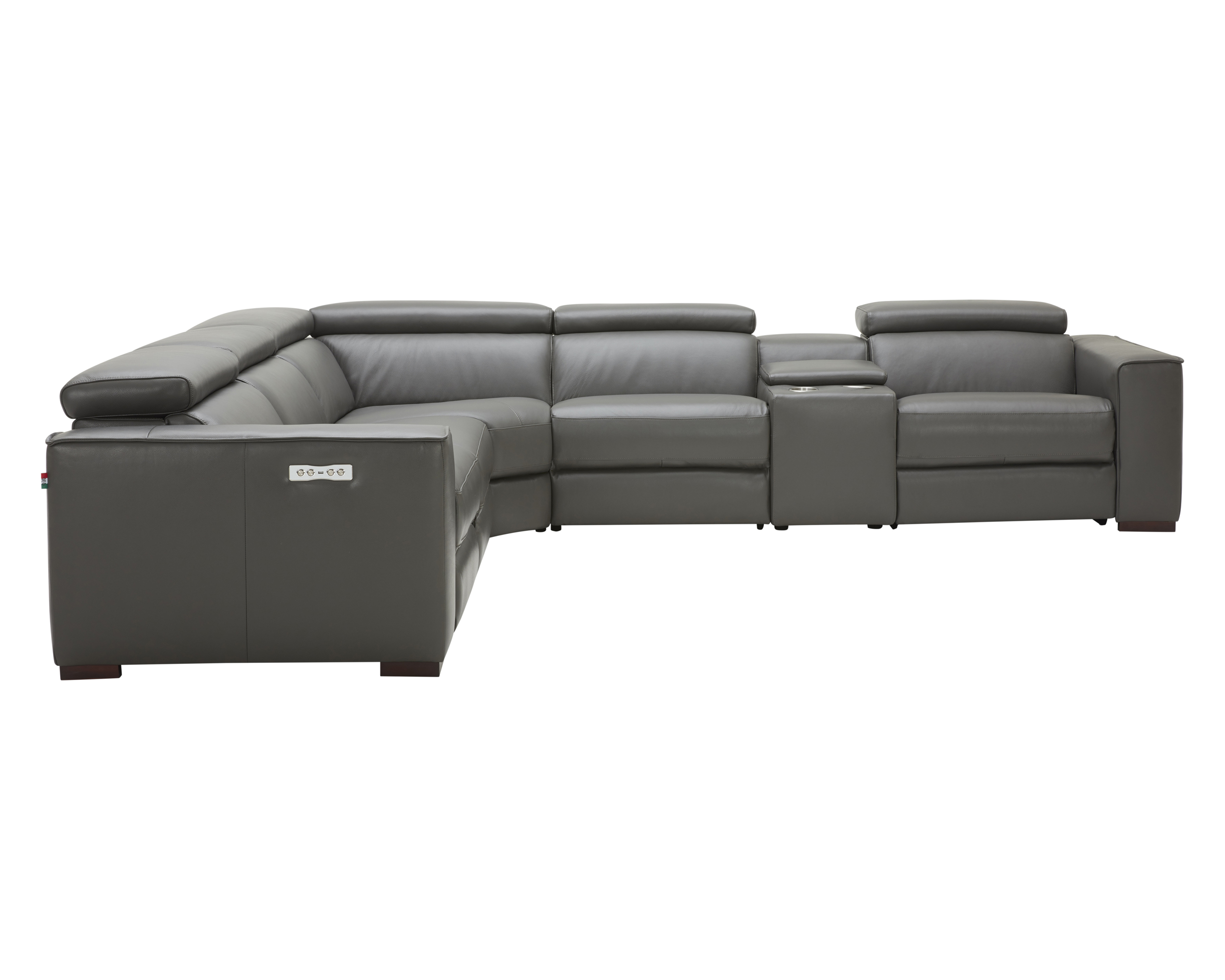 J&M Picasso Motion Sectional - Dark Gray