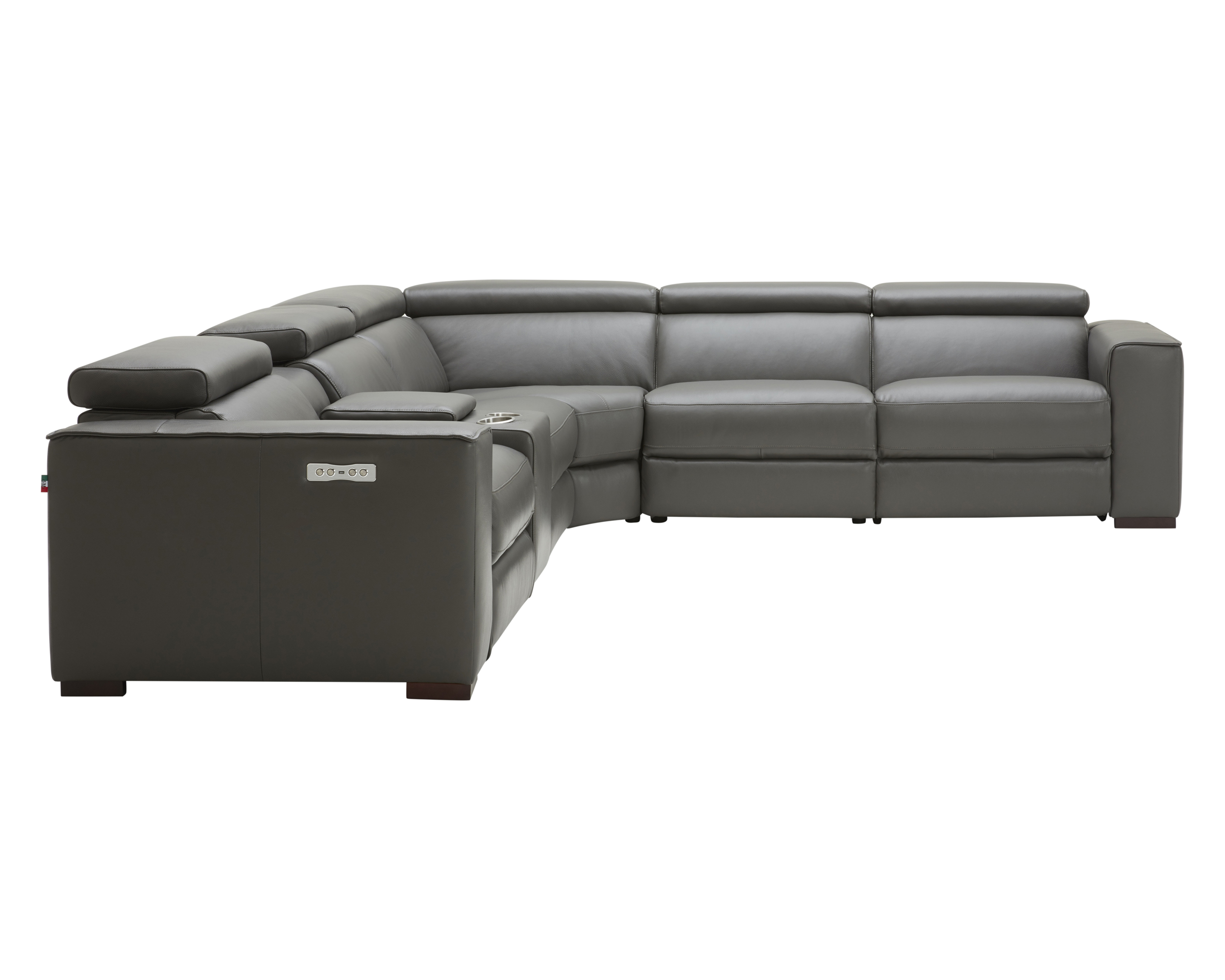 J&M Picasso Motion Sectional - Dark Gray