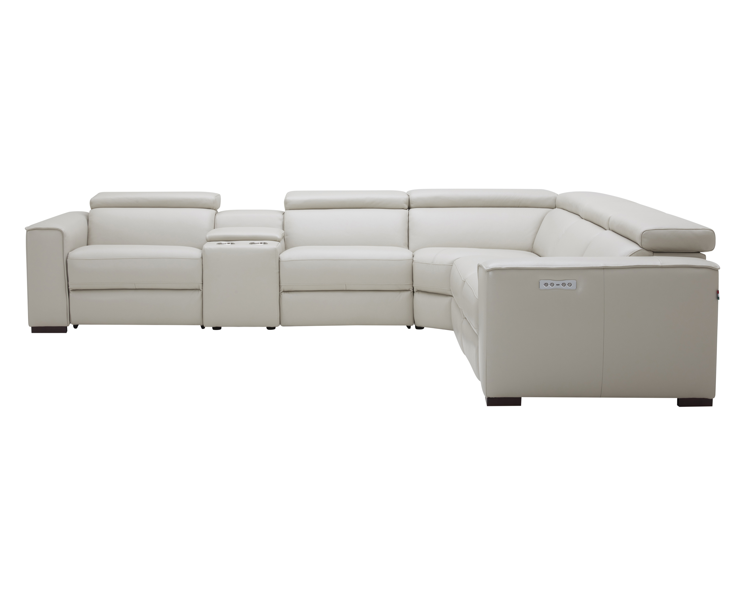 J&M Picasso Motion Sectional - Silver Gray