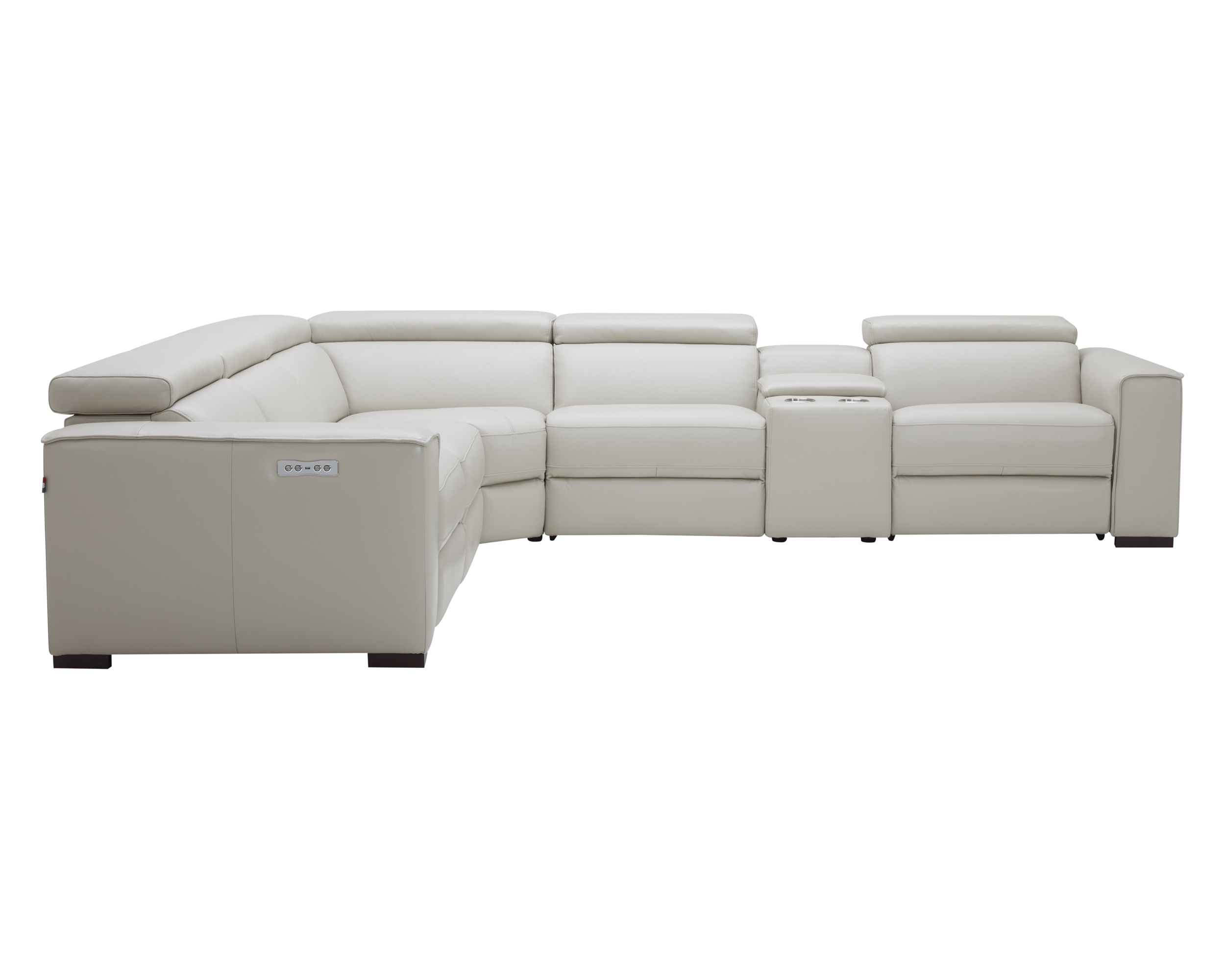 J&M Picasso Motion Sectional - Silver Gray