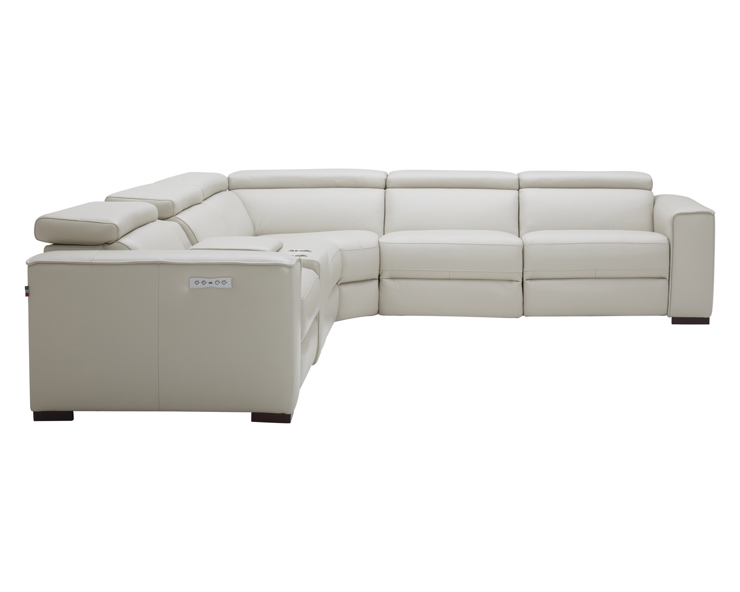 J&M Picasso Motion Sectional - Silver Gray