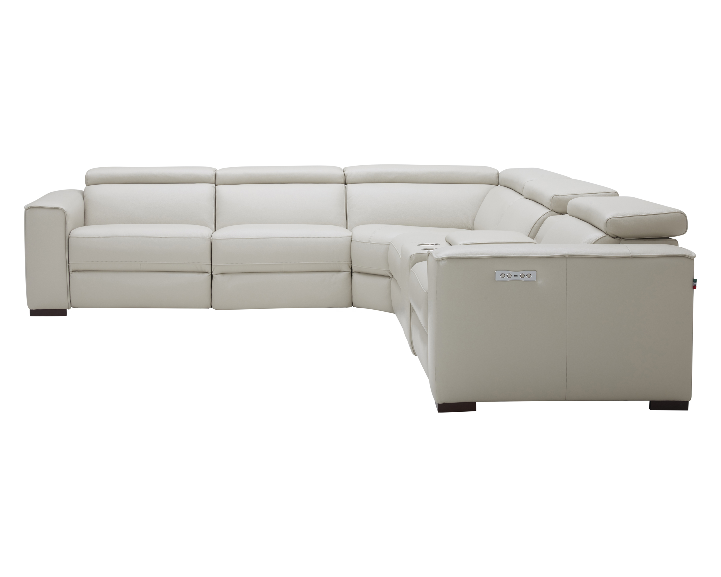 J&M Picasso Motion Sectional - Silver Gray