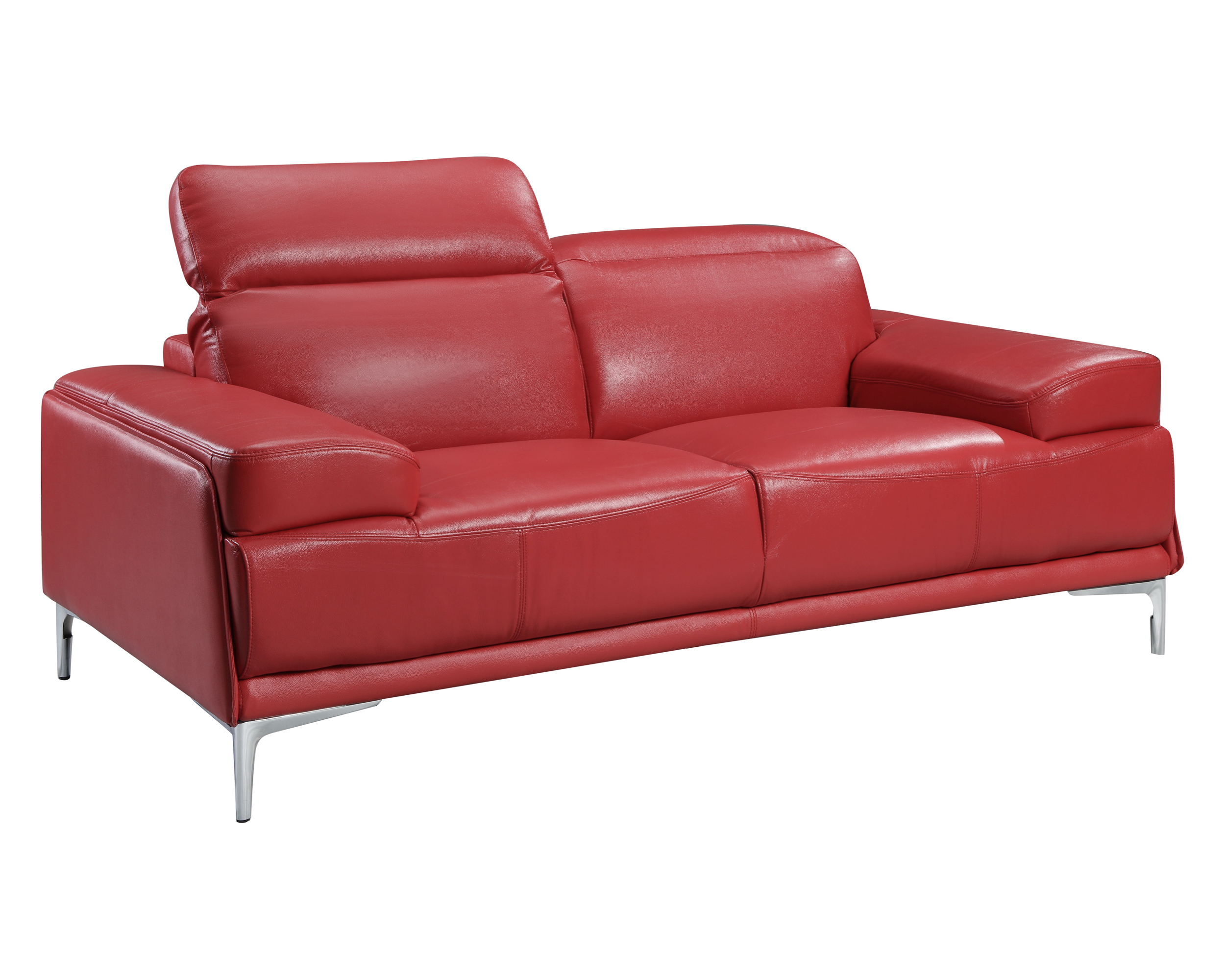 J&M Nicolo Loveseat - Red