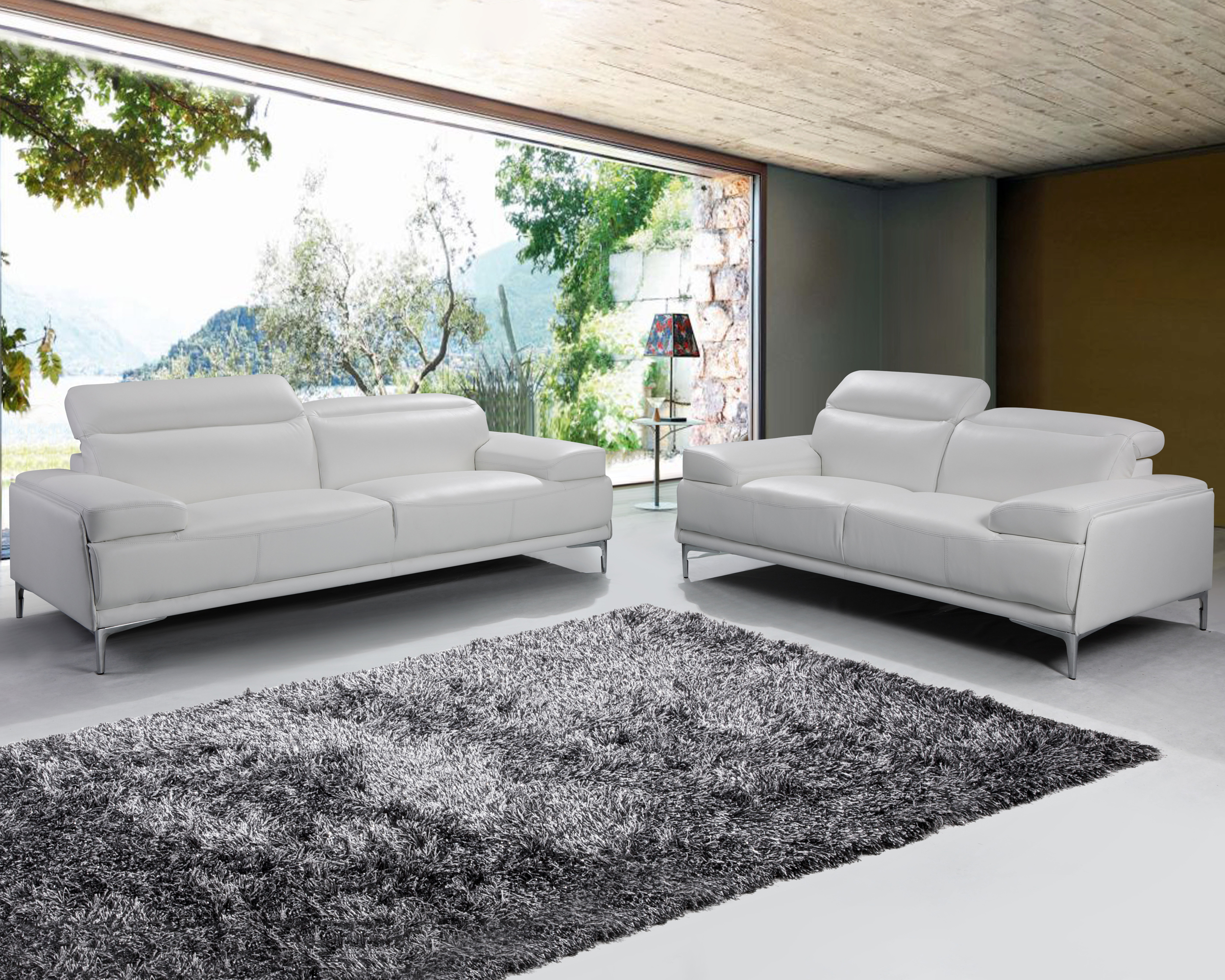 J&M Nicolo Sofa - White