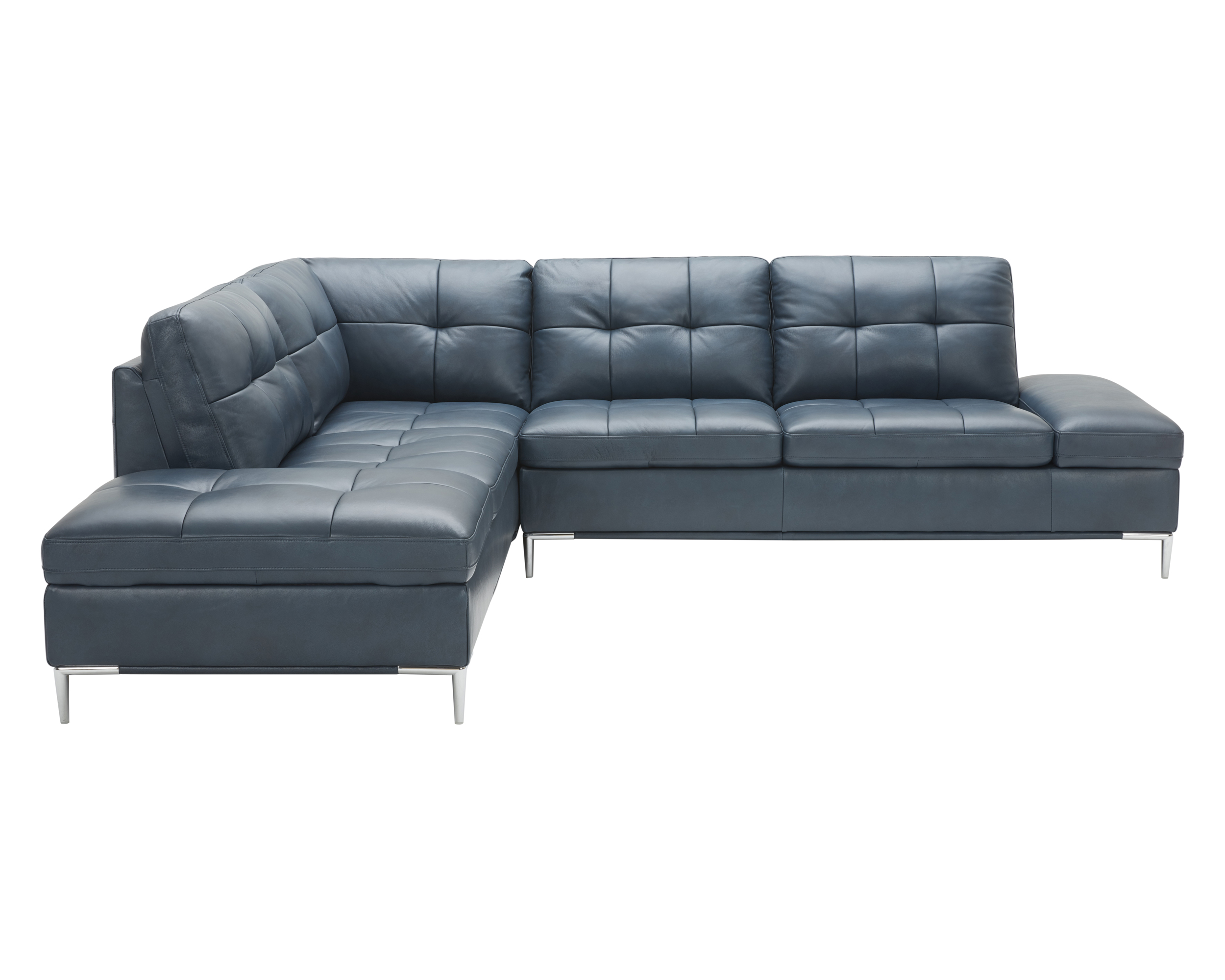 J&M Leonardo Sectional - Left Hand Facing, Blue