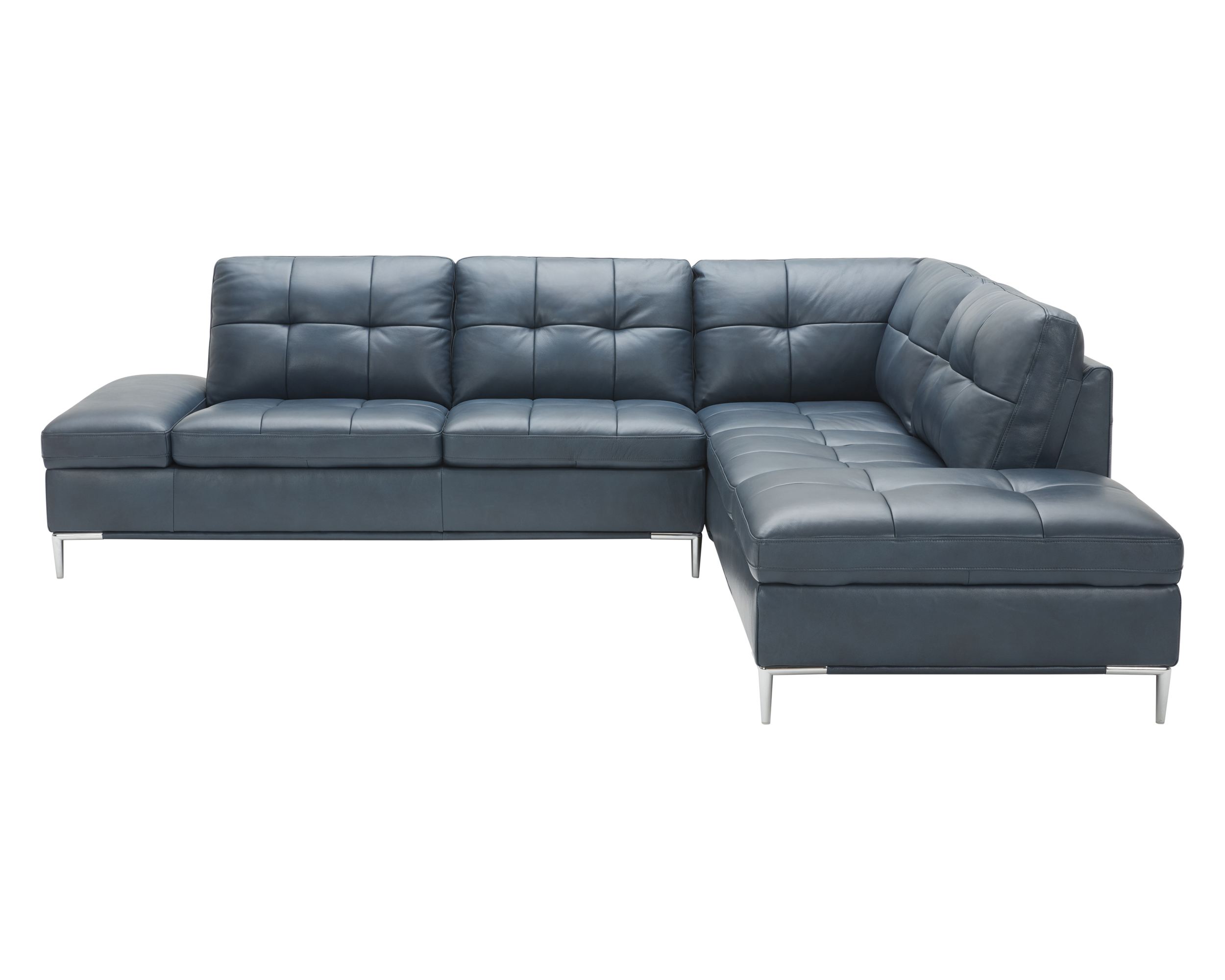 J&M Leonardo Sectional - Right Hand Facing, Blue