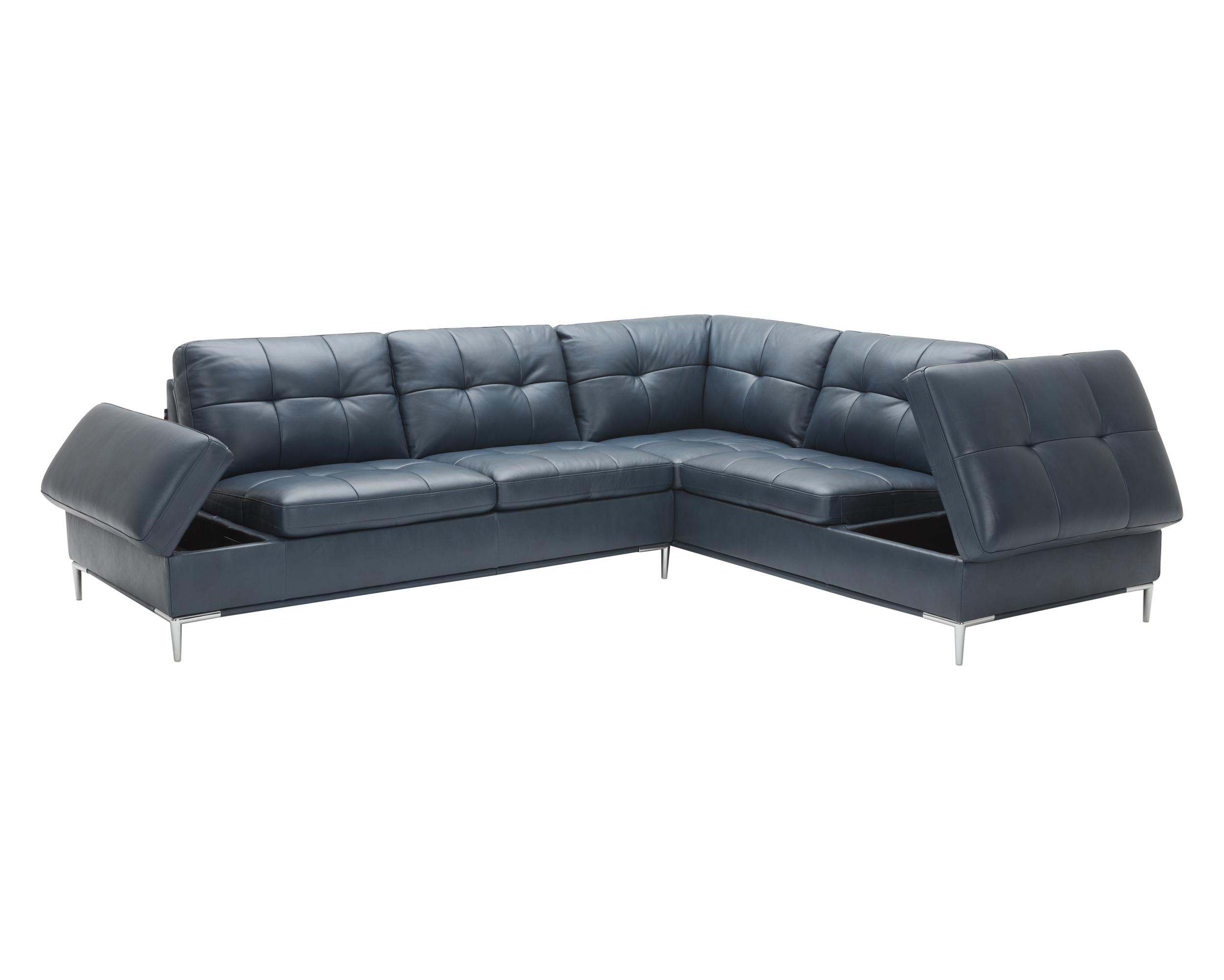 J&M Leonardo Sectional - Right Hand Facing, Blue