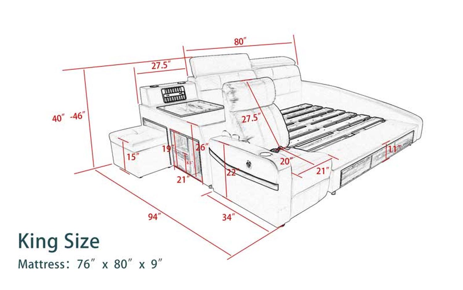 Image may differ from actual product color and configuration.