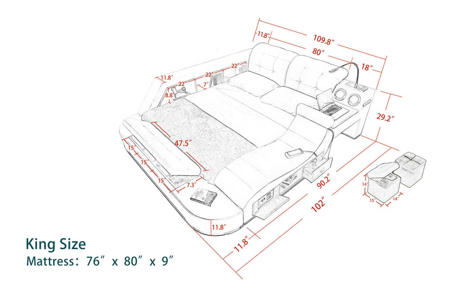 Image may differ from actual product color and configuration.