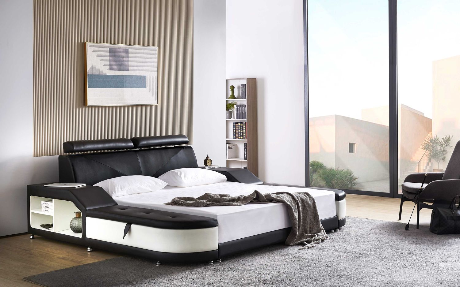 Jubilee - Alden Modern Bed with Ottoman