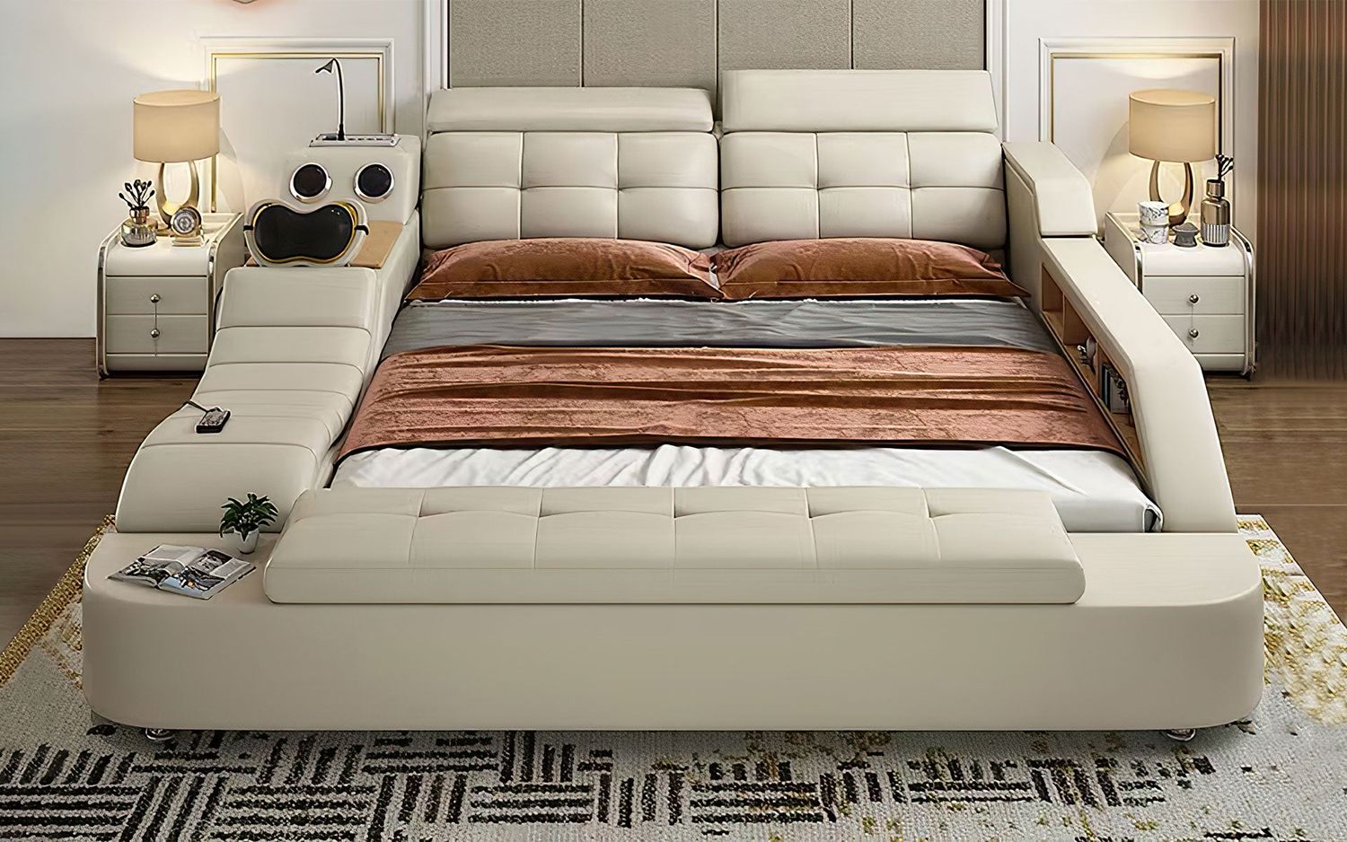 Jubilee - Raven Modern Multifunctional Smart Right Hand Facing Bed