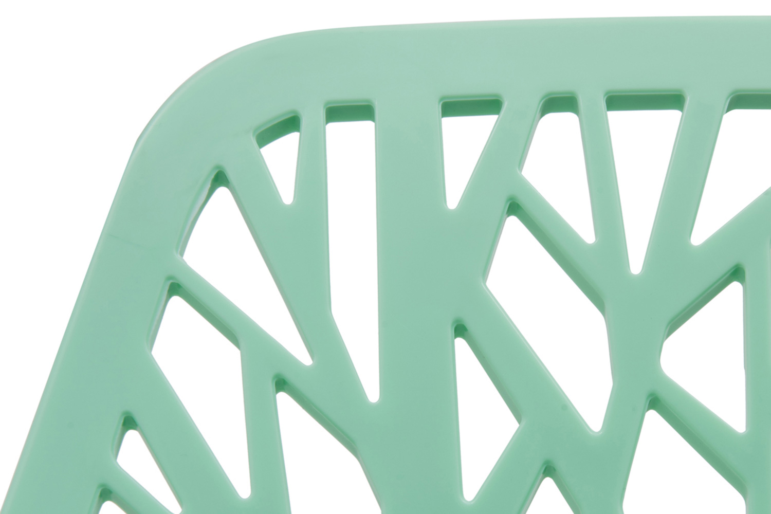 LeisureMod Asbury Modern Forest Design Dining Side Chair - Mint