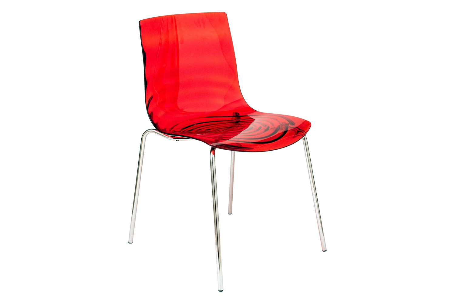 LeisureMod - Astor Modern Water Drop Design Dining Side Chair