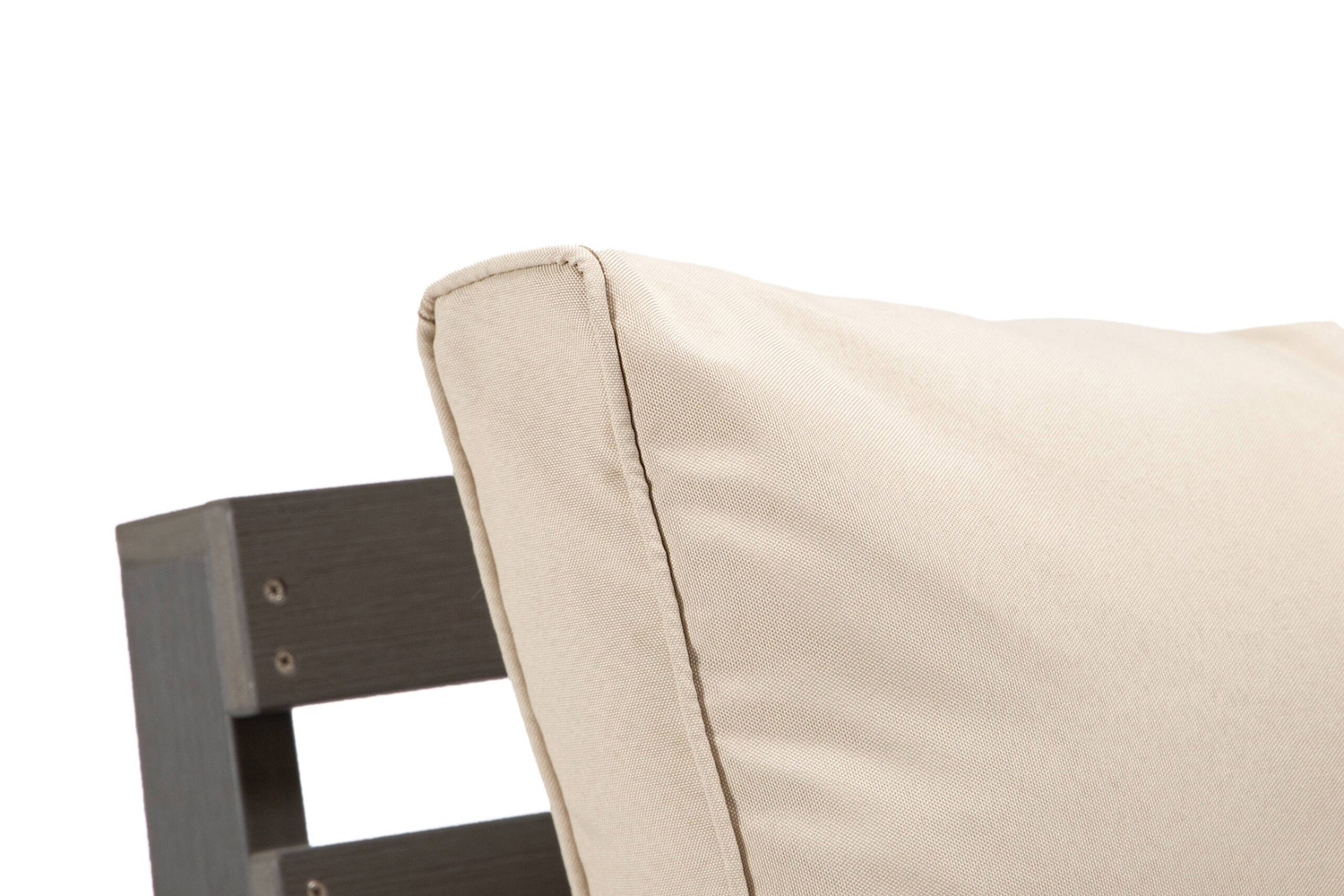 LeisureMod Alpine Modern Polystyrene 4-Peice Patio Conversation Set - Beige