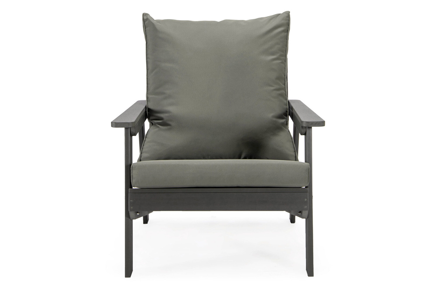 LeisureMod Alpine Modern Polystyrene 4-Peice Patio Conversation Set - Taupe