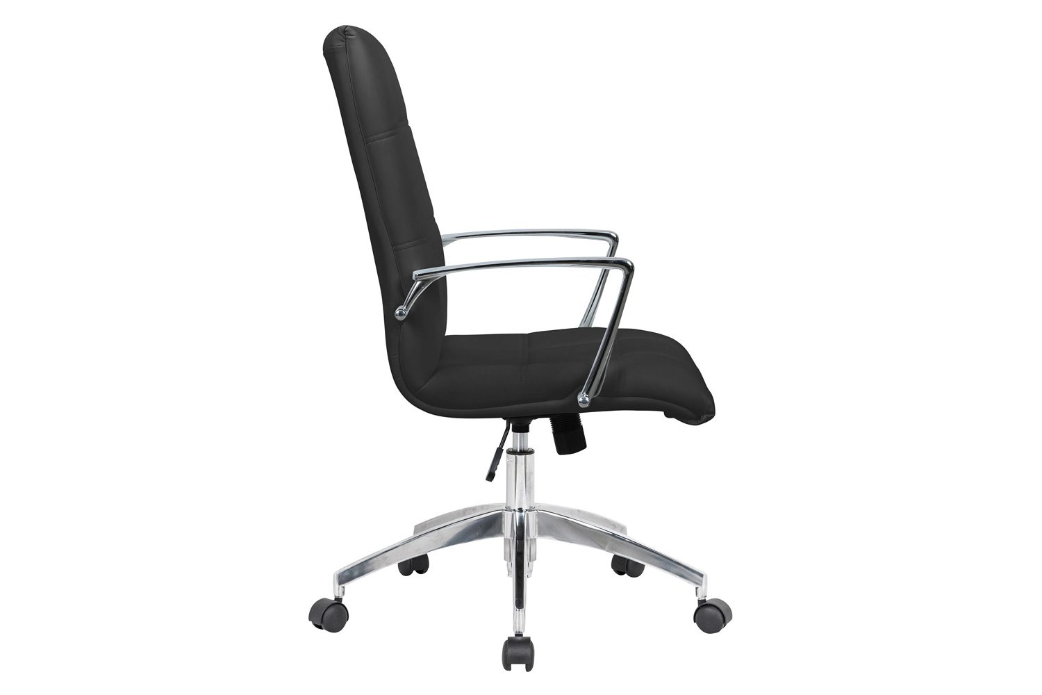LeisureMod Benmar Leatherette Office Chair - Black