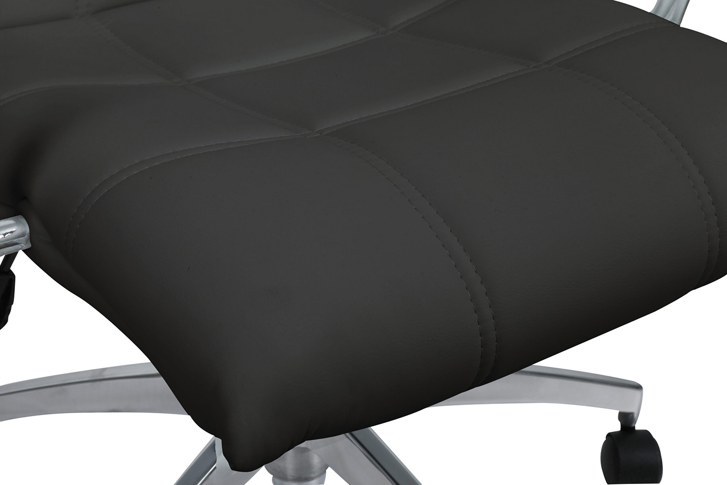 LeisureMod Benmar Leatherette Office Chair - Black