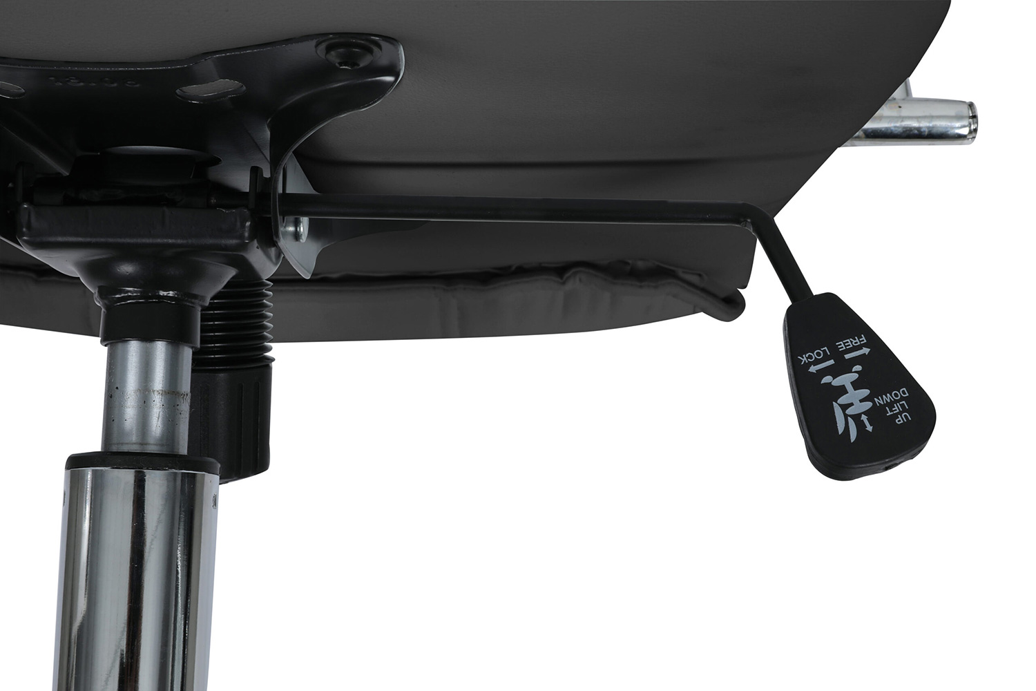 LeisureMod Benmar Leatherette Office Chair - Black