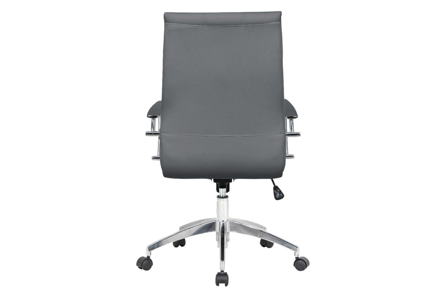 LeisureMod Benmar Leatherette Office Chair - Gray