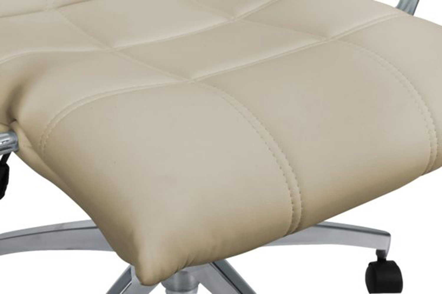 LeisureMod Benmar Leatherette Office Chair - Tan