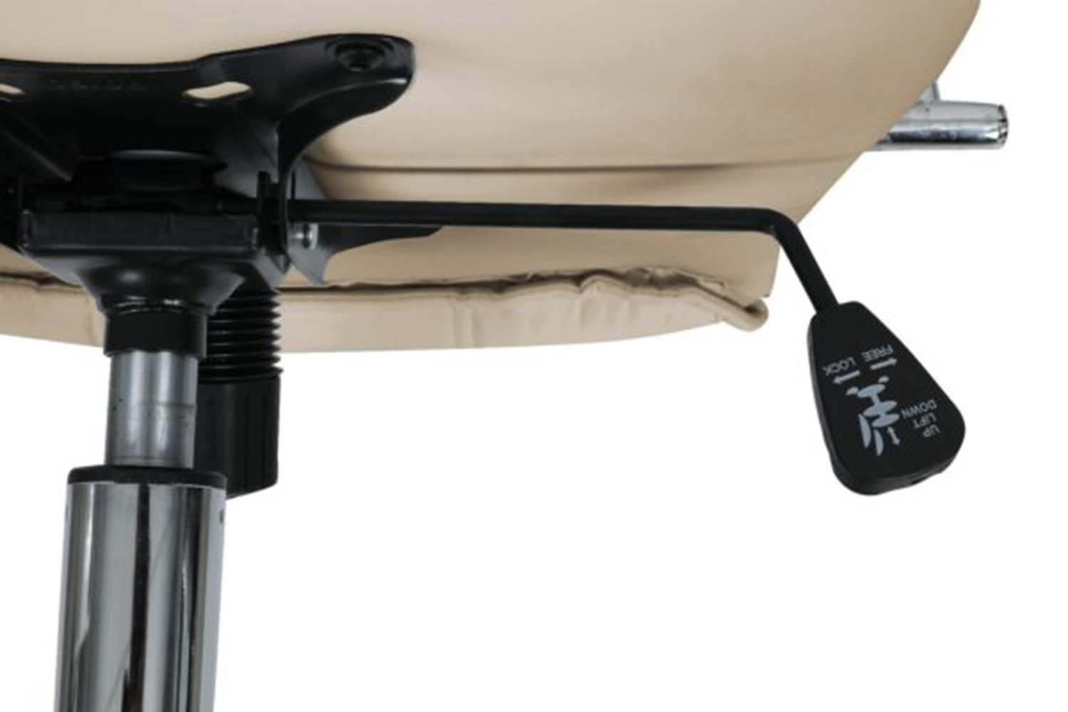 LeisureMod Benmar Leatherette Office Chair - Tan