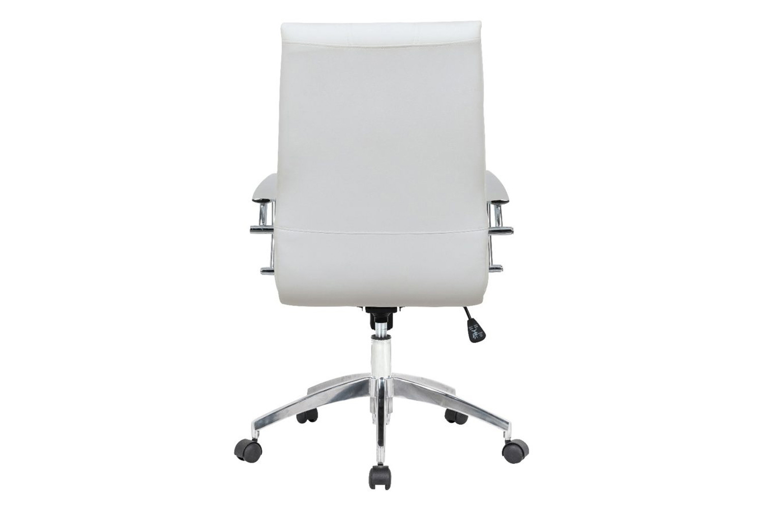 LeisureMod Benmar Leatherette Office Chair - White