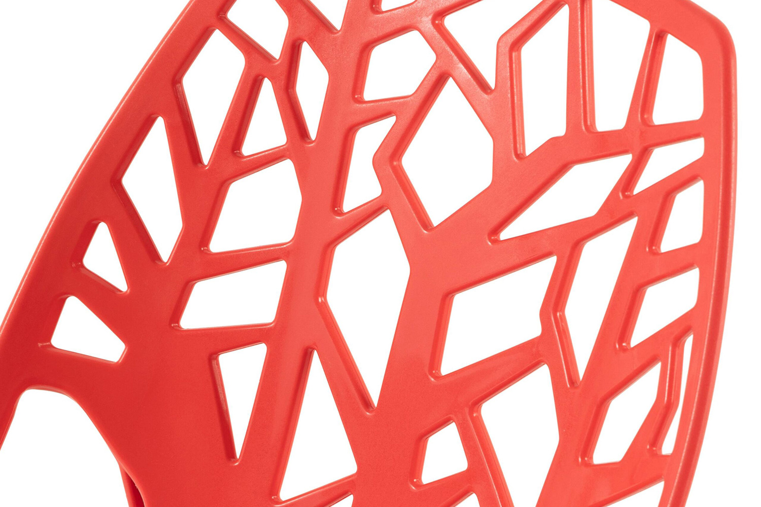 LeisureMod Cornelia Modern Dining Side Chair - Red