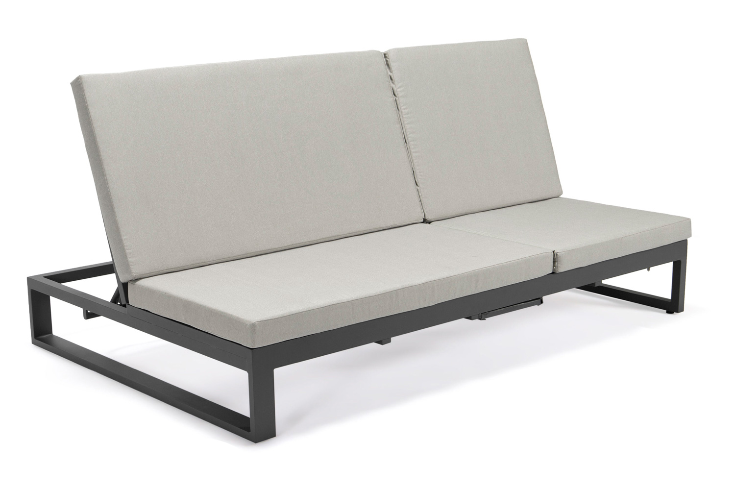 LeisureMod - Chelsea Convertible Double Chaise Lounge Chair and Sofa with Cushions