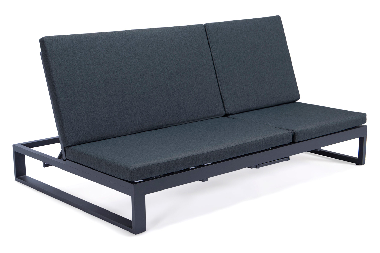 LeisureMod - Chelsea Convertible Double Chaise Lounge Chair and Sofa with Cushions