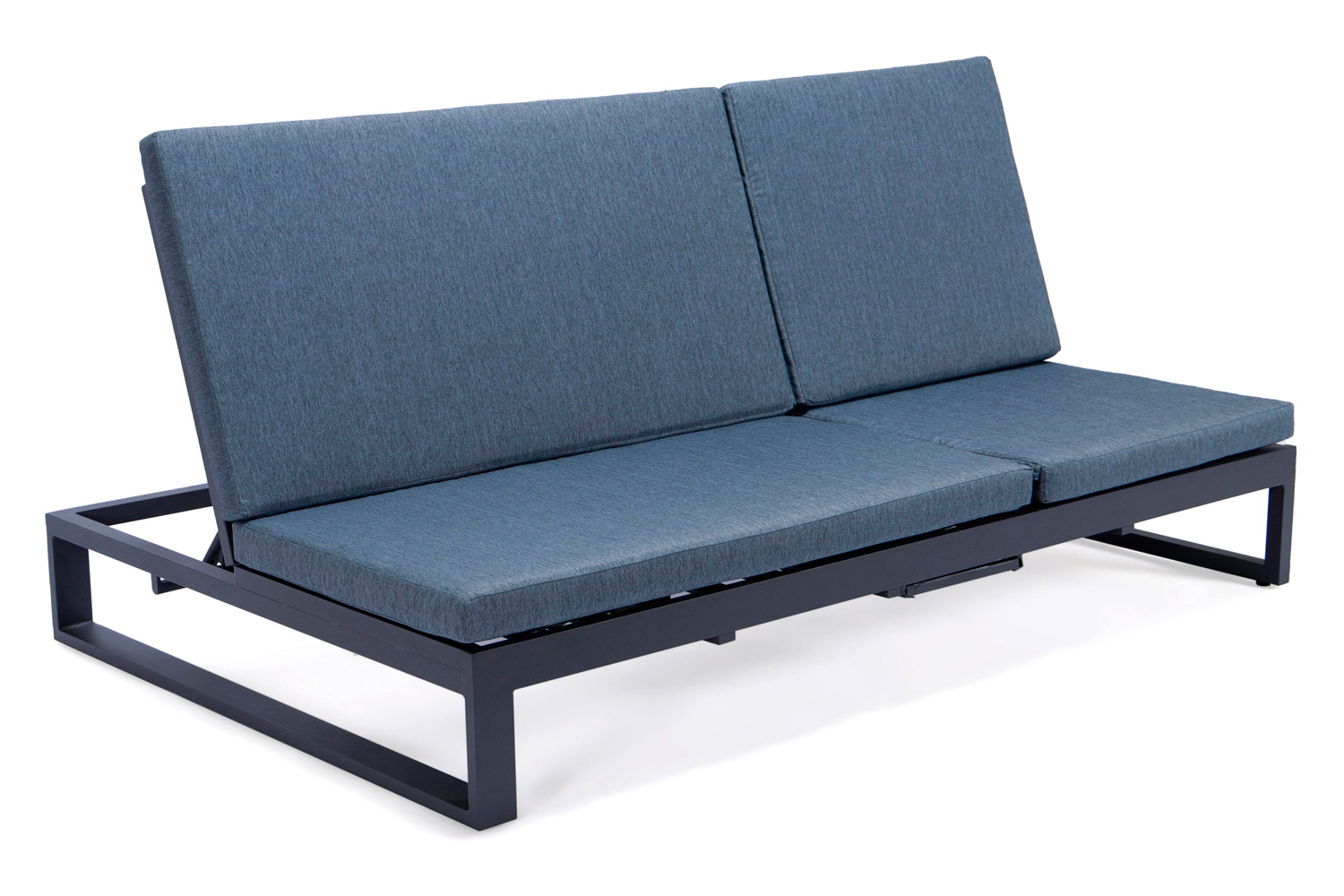 LeisureMod - Chelsea Convertible Double Chaise Lounge Chair and Sofa with Cushions
