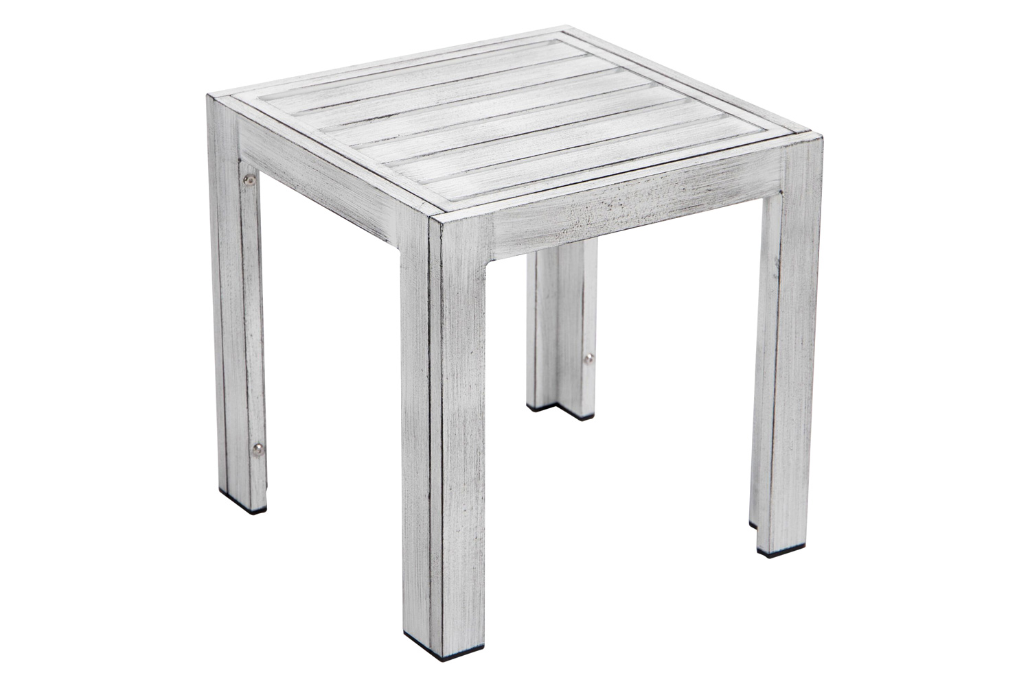 LeisureMod Chelsea Modern Outdoor Weathered Gray Chaise Lounge Chair with Side Table and Cushions - Beige