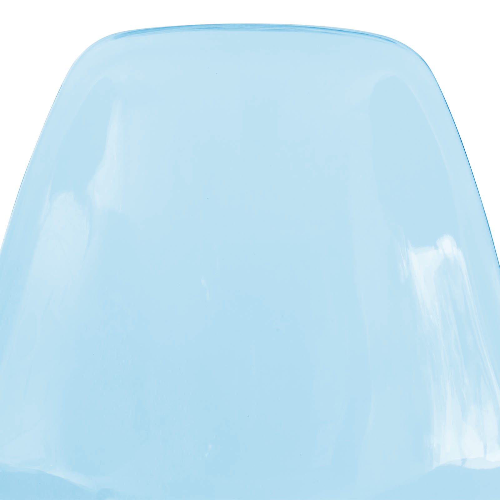LeisureMod Cresco Molded Eiffel Side Chair (Set Of 4) - Transparent Blue