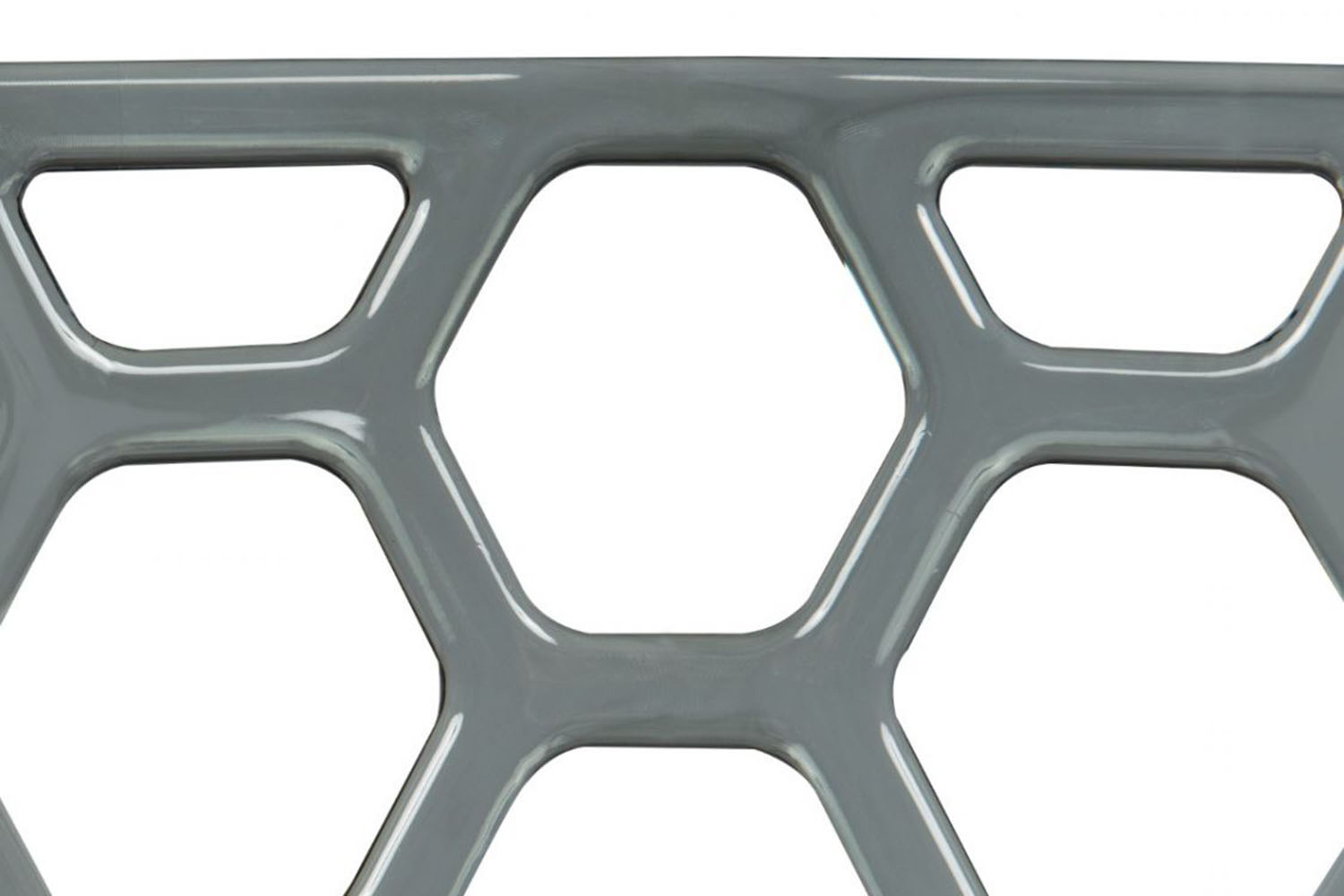 LeisureMod Dynamic Modern Honeycomb Design Dining Side Chair - Black
