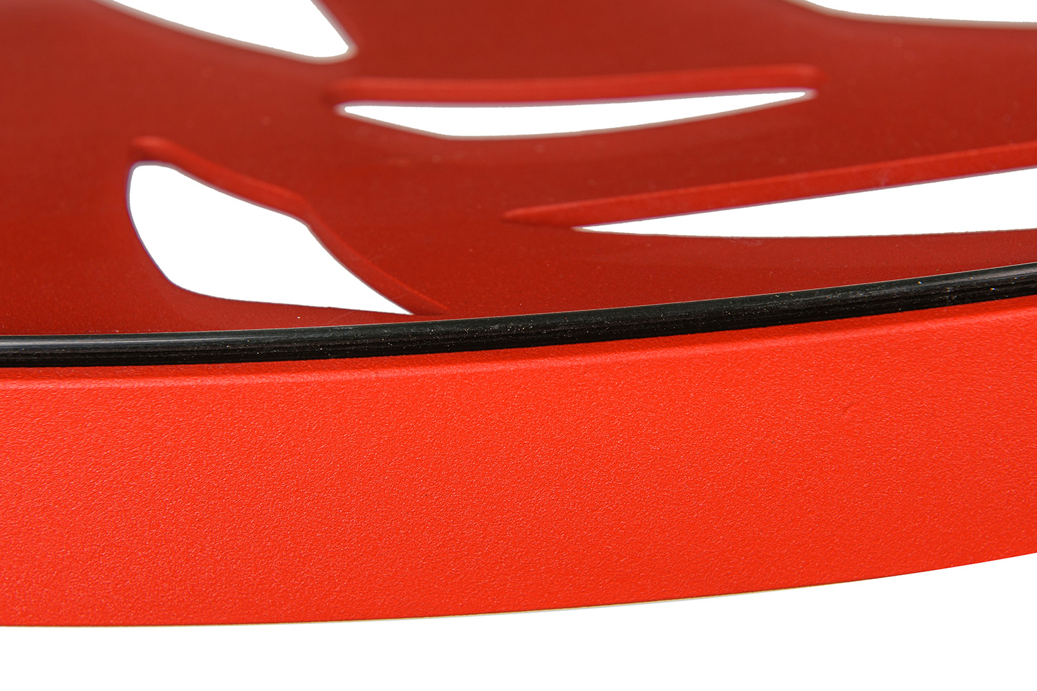 LeisureMod Devon Tree Design Glass Top Aluminum Base Indoor Outdoor Bistro Dining Table - Red