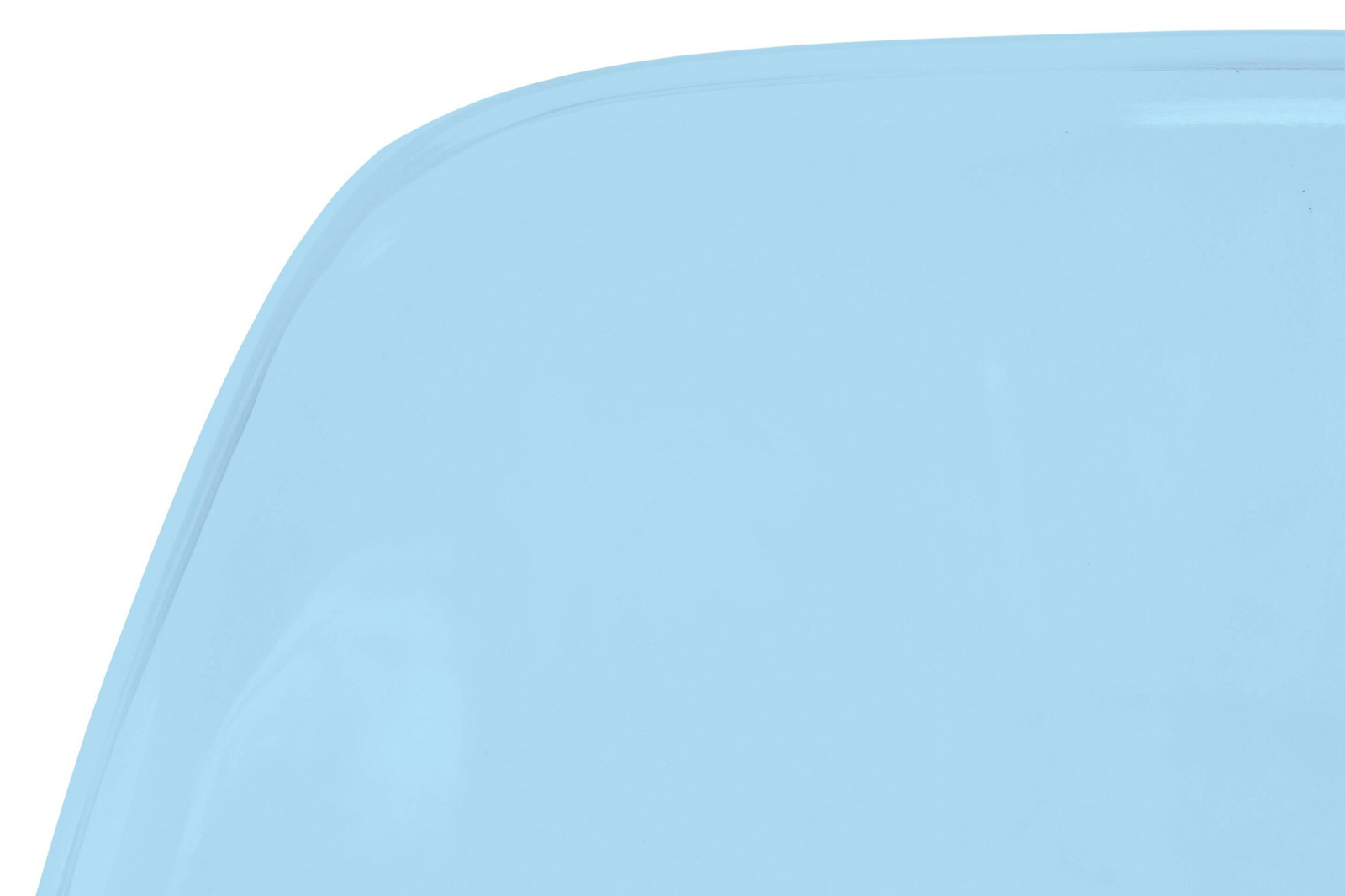 LeisureMod Dover Molded Side Chair With Acrylic Base (Set Of 2) - Transparent Blue