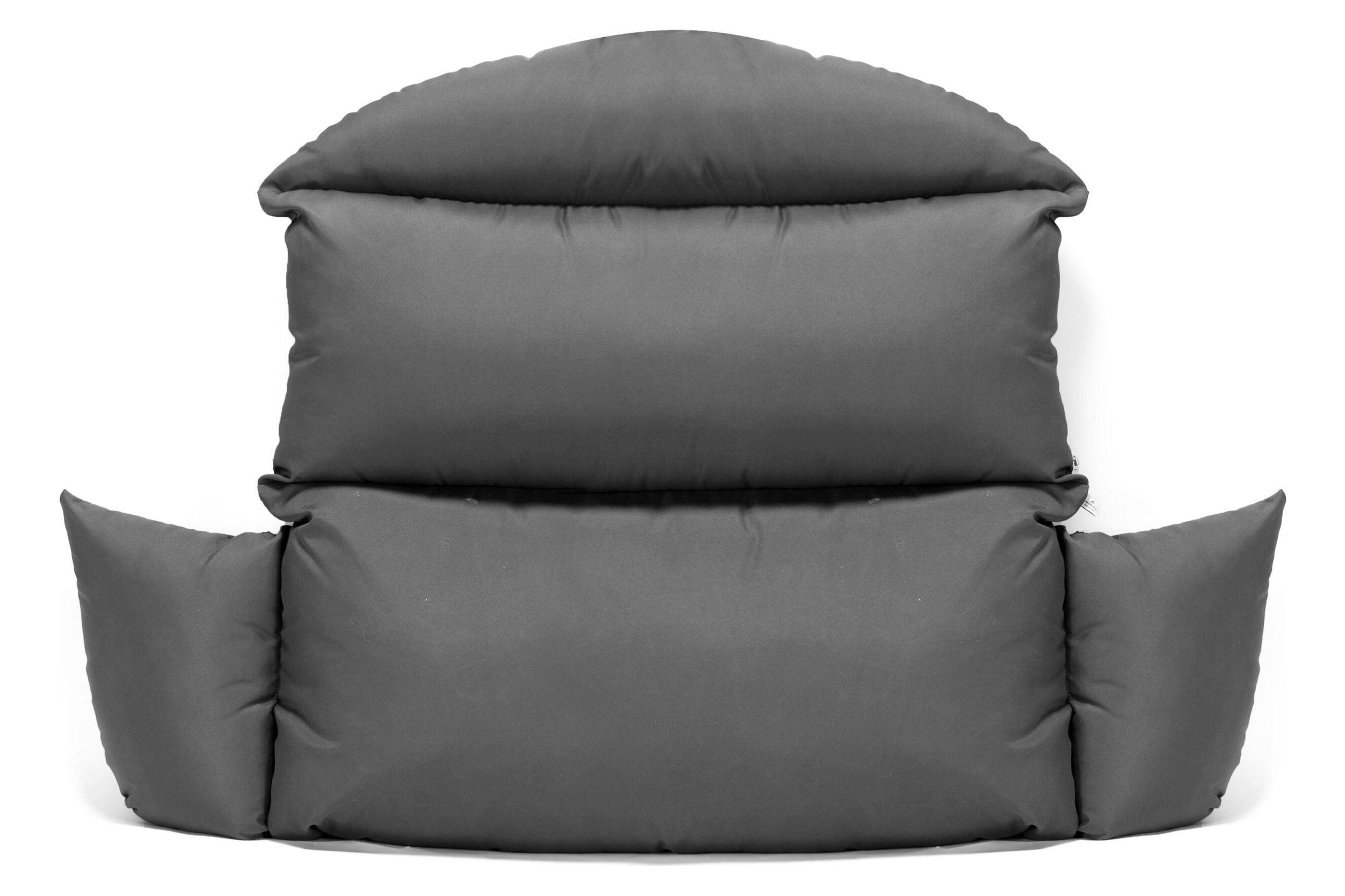 LeisureMod Hanging 2 person Egg Swing Cushion - Dark Gray
