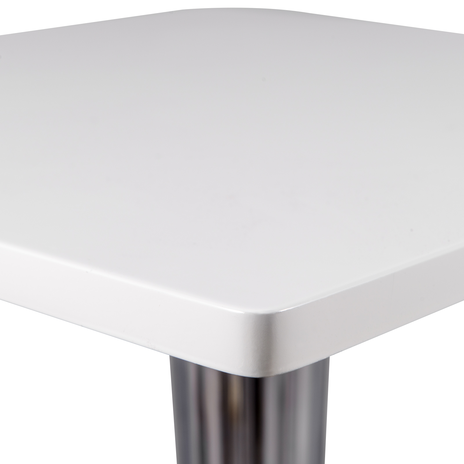 LeisureMod - Modern Glen MDF Dining Table in White
