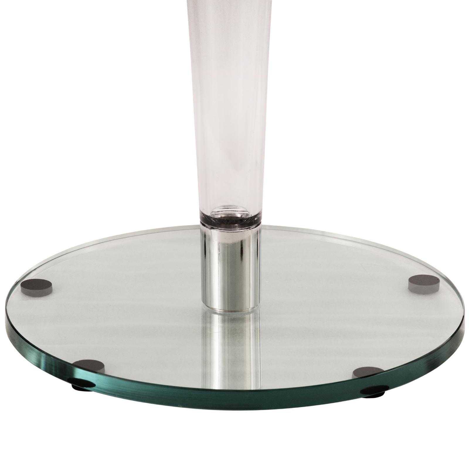LeisureMod - Lonia Modern Glass Dining Table in Clear