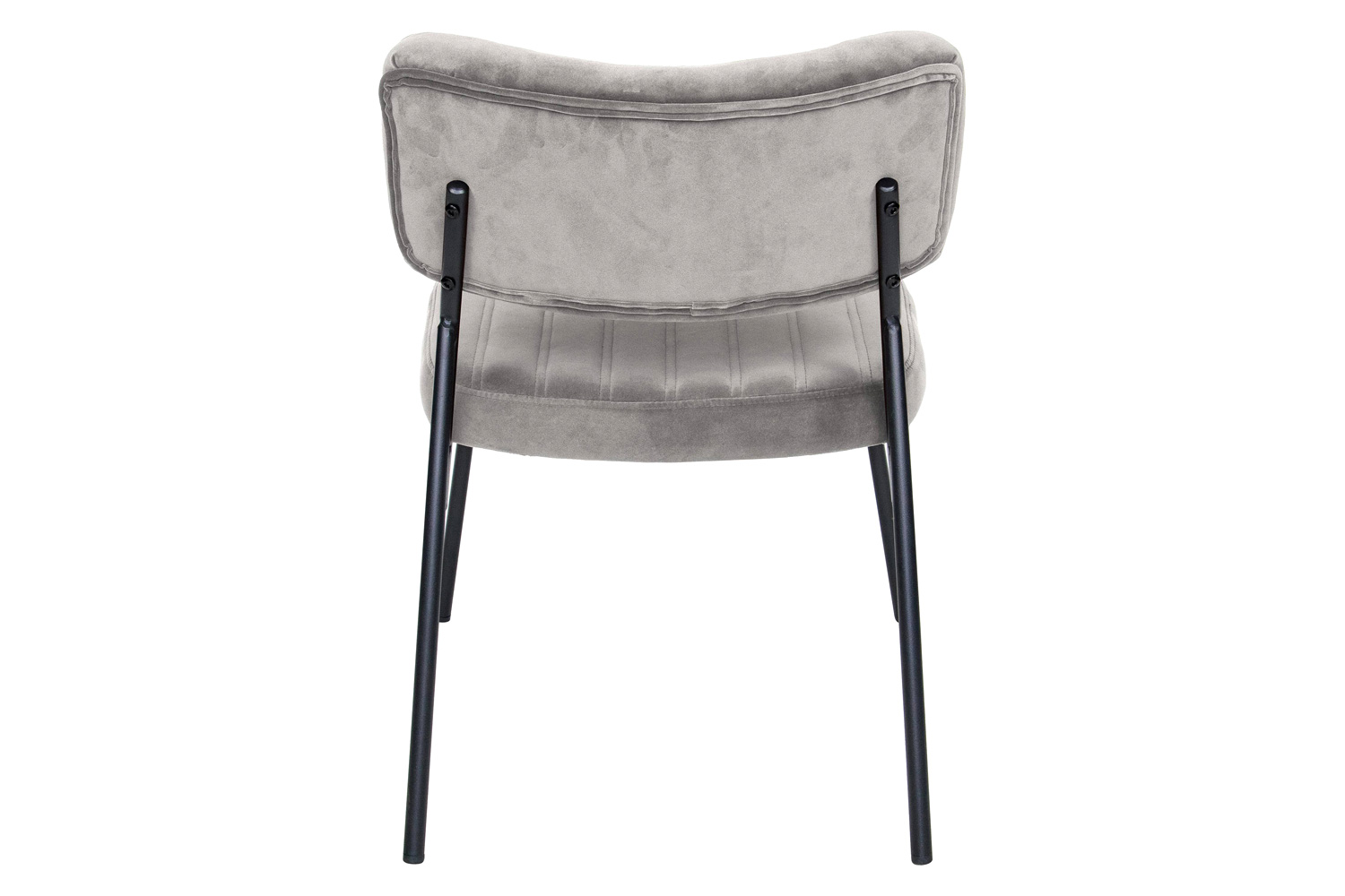 LeisureMod Marilane Velvet Accent Chair with Metal Frame - Fossil/Gray