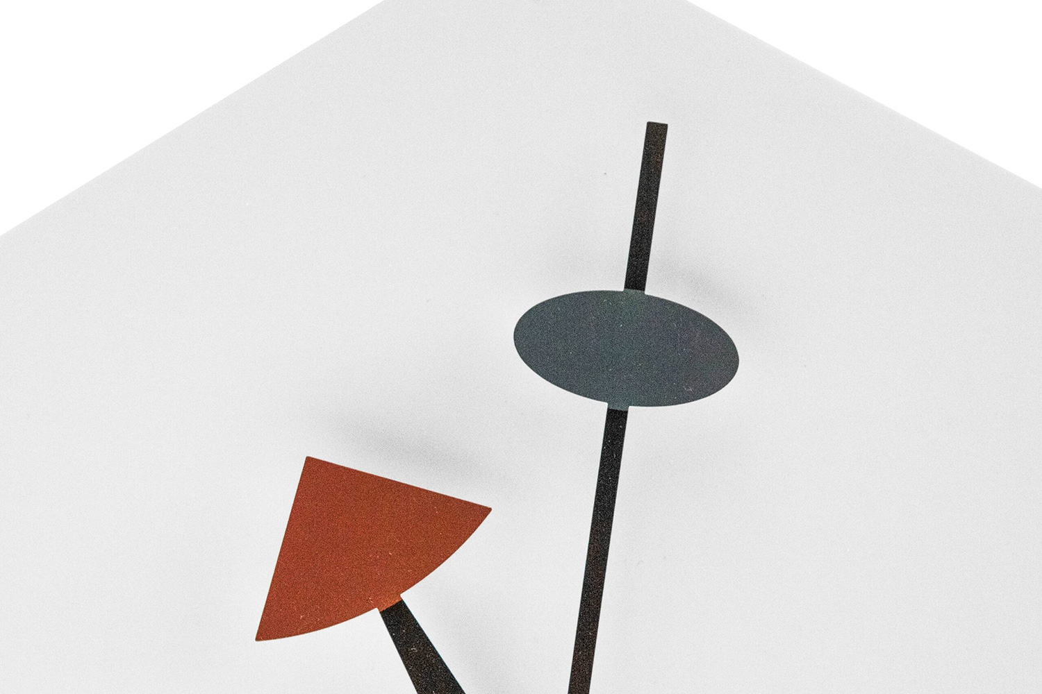 LeisureMod Manchester Modern Hexagon Silent Non-Ticking Wall Clock - White
