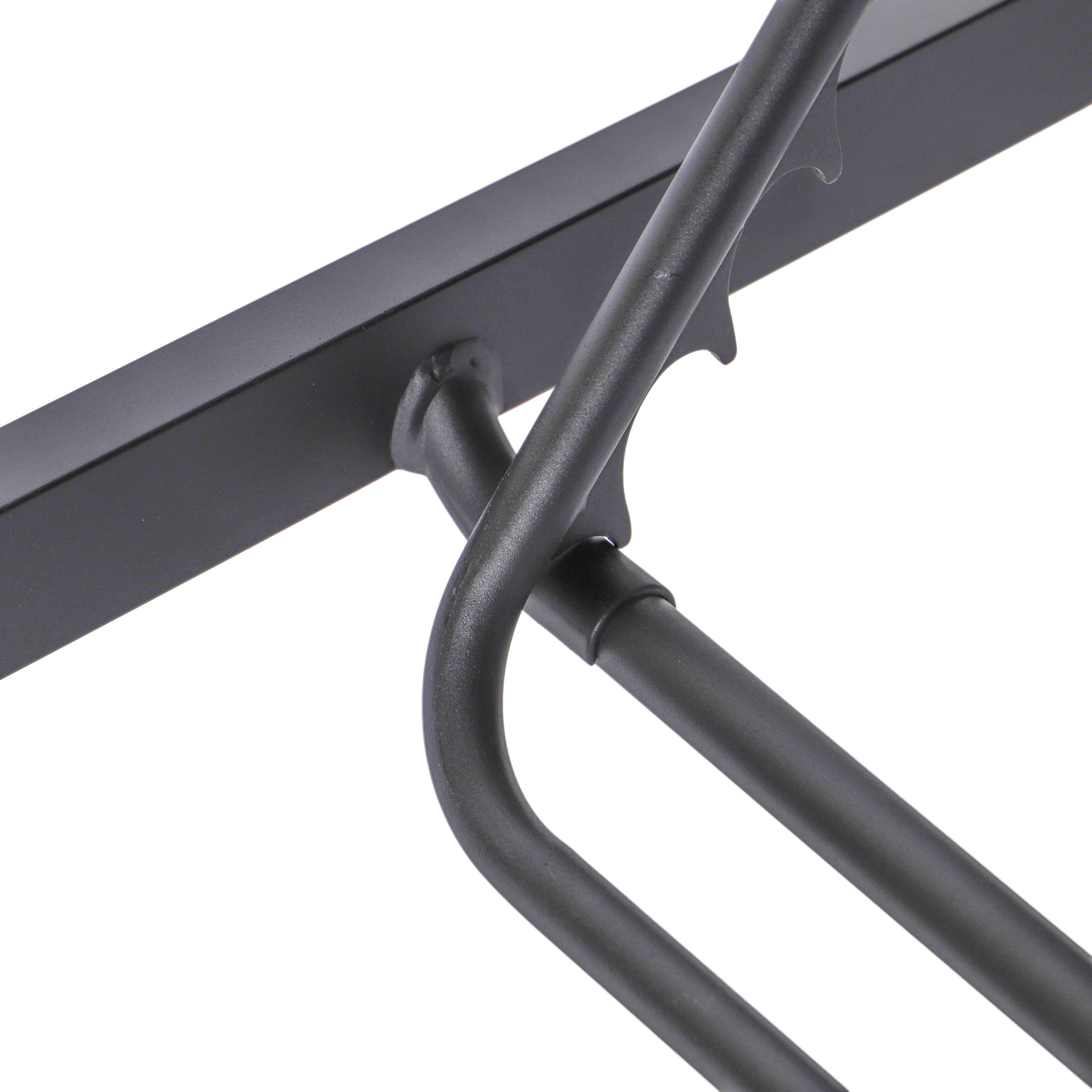 LeisureMod Marlin Patio Chaise Lounge Chair With Black Aluminum Frame - Black